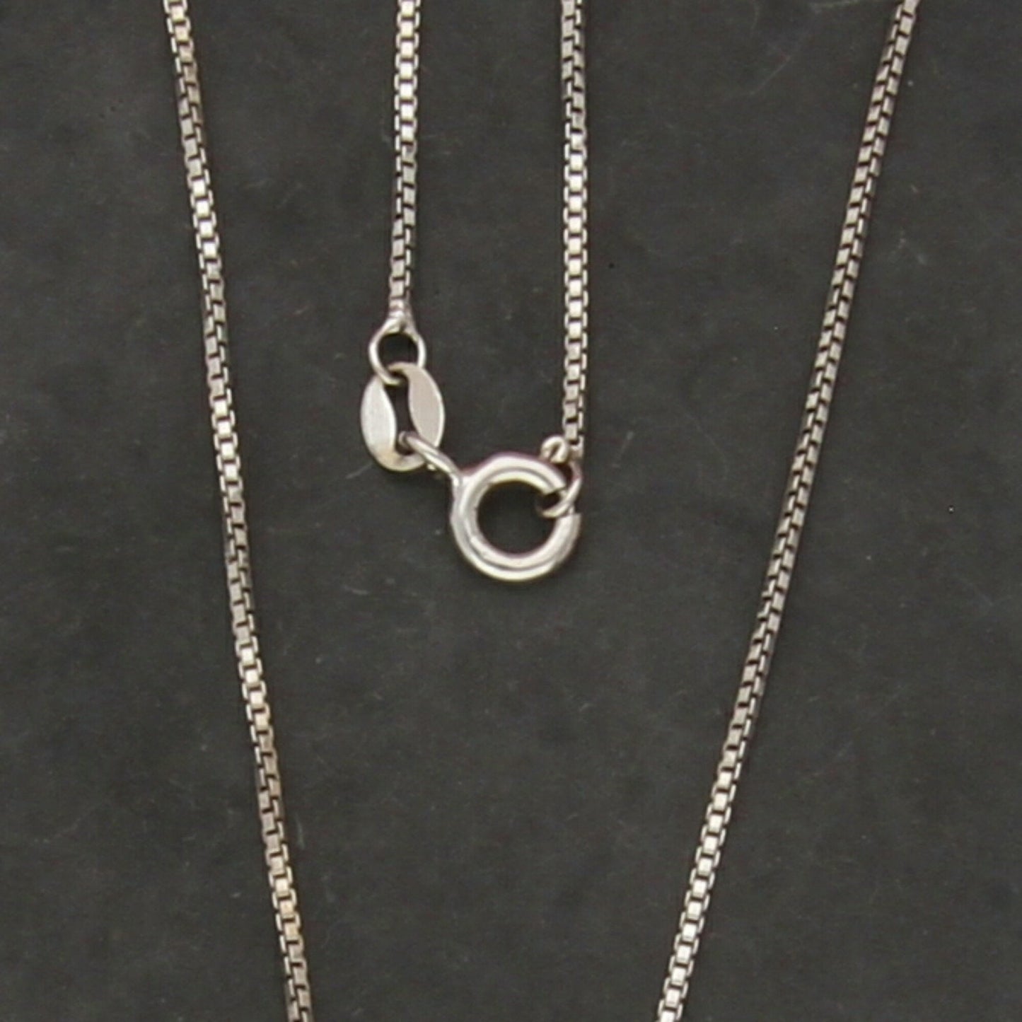 sterling silver italy 1mm box chain necklace size 16in