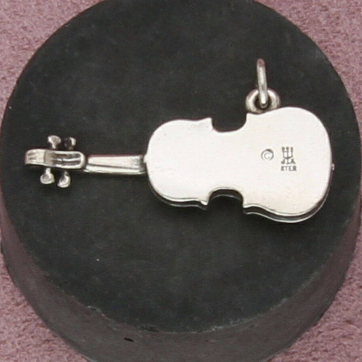 james avery sterling silver retired large violin charm pendant