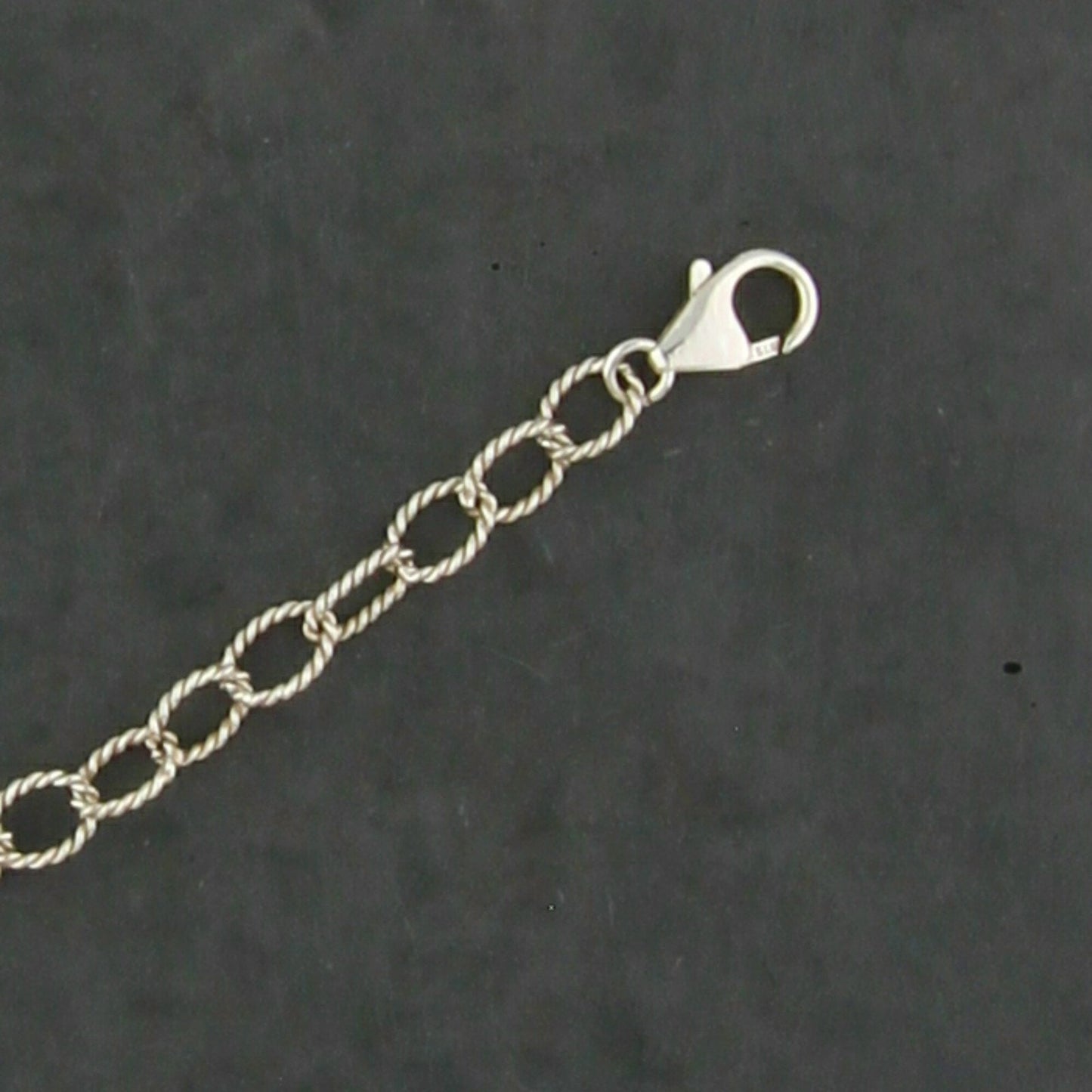 sterling silver hammered bead & disc layering necklace size 36in
