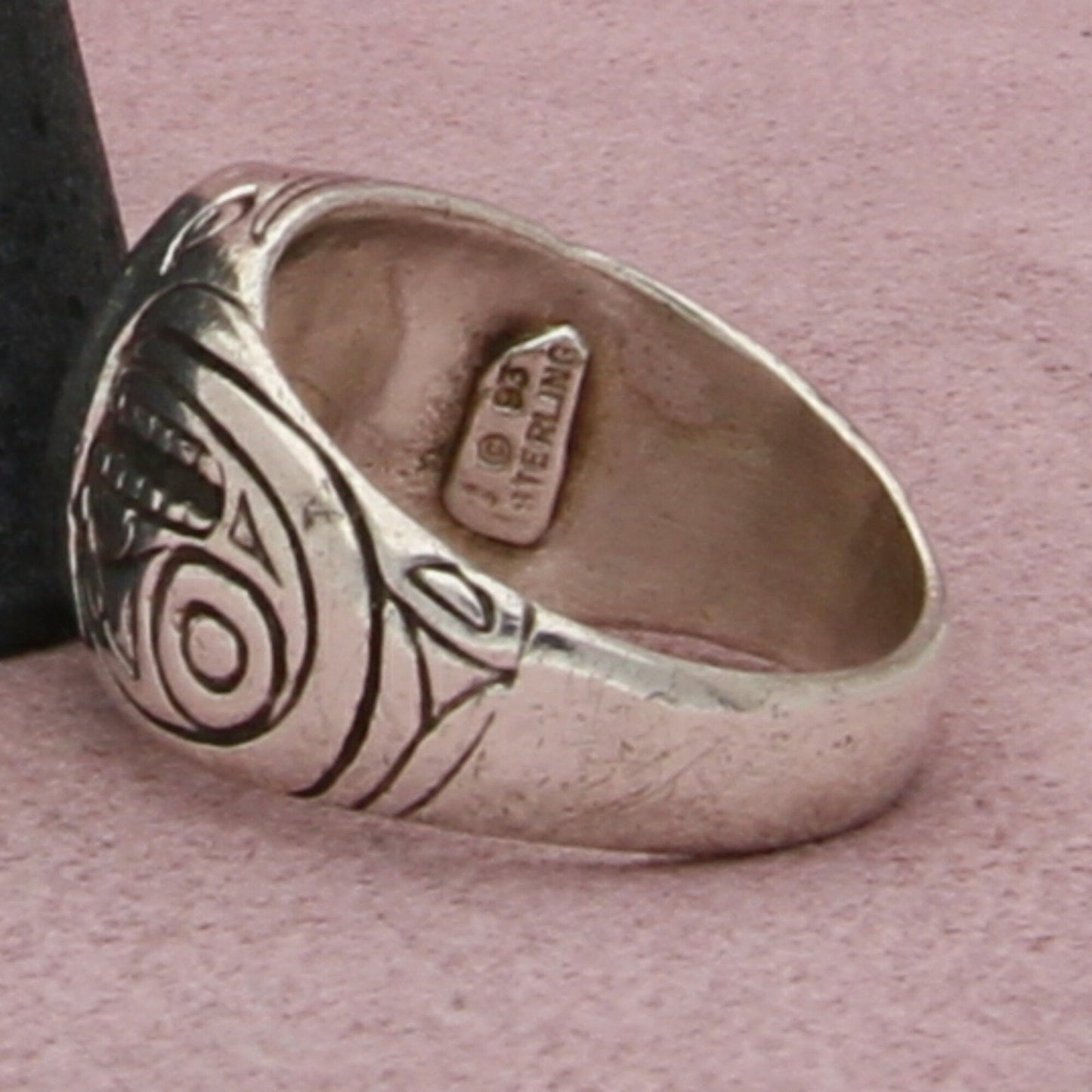 carol felley sterling silver pacific northwest coast haida eagle ring size 9.75