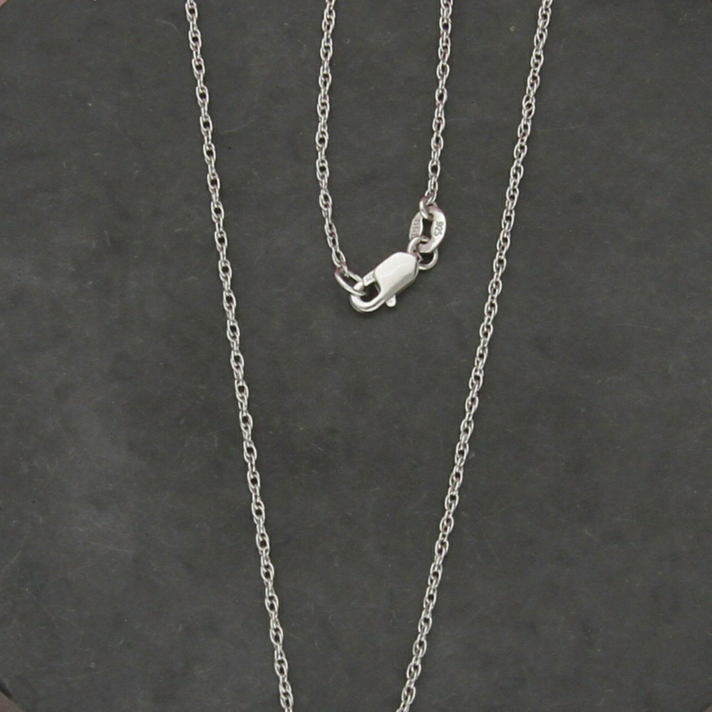 sterling silver 1mm prince of wales chain necklace size 18in