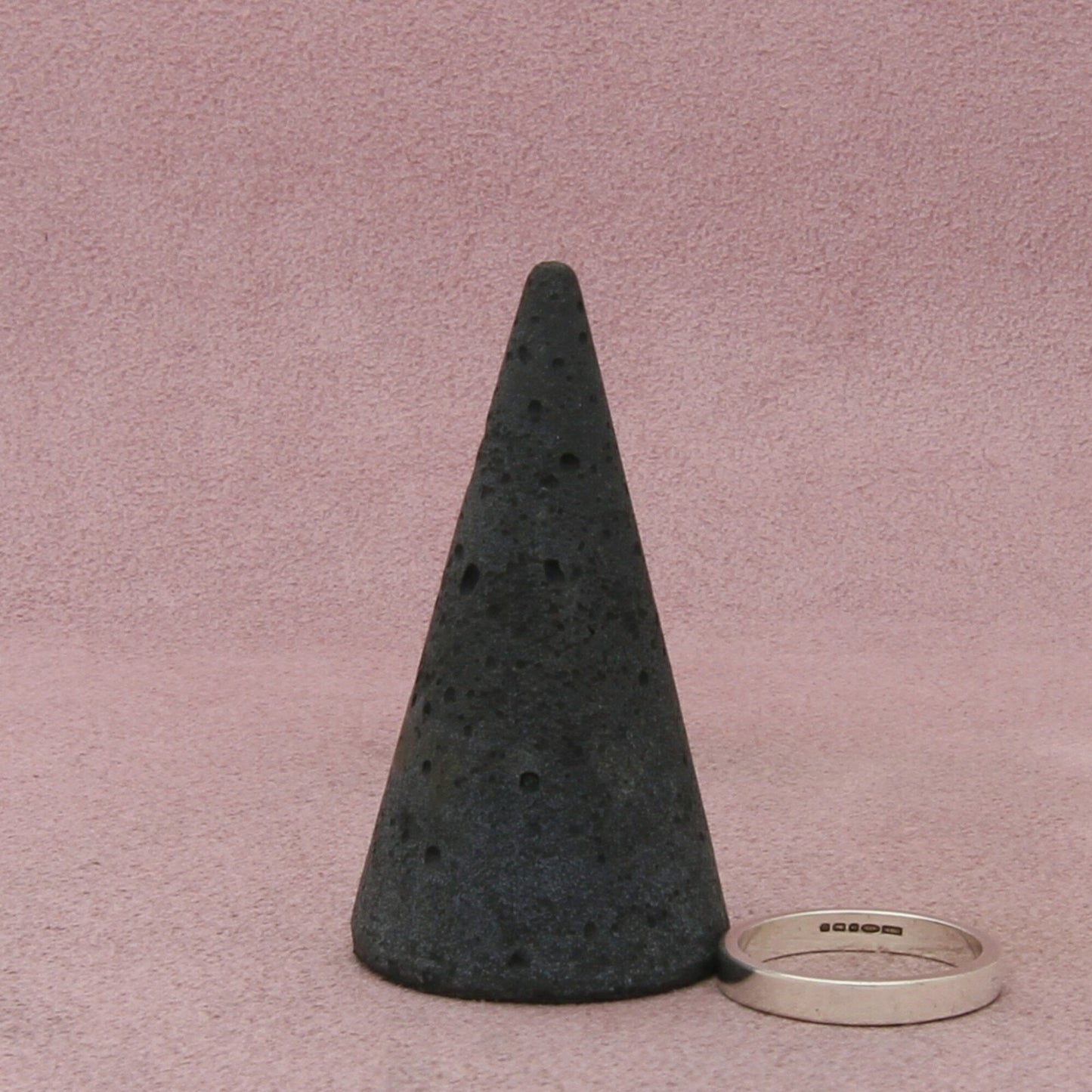 sterling silver vintage british stack band ring size 6
