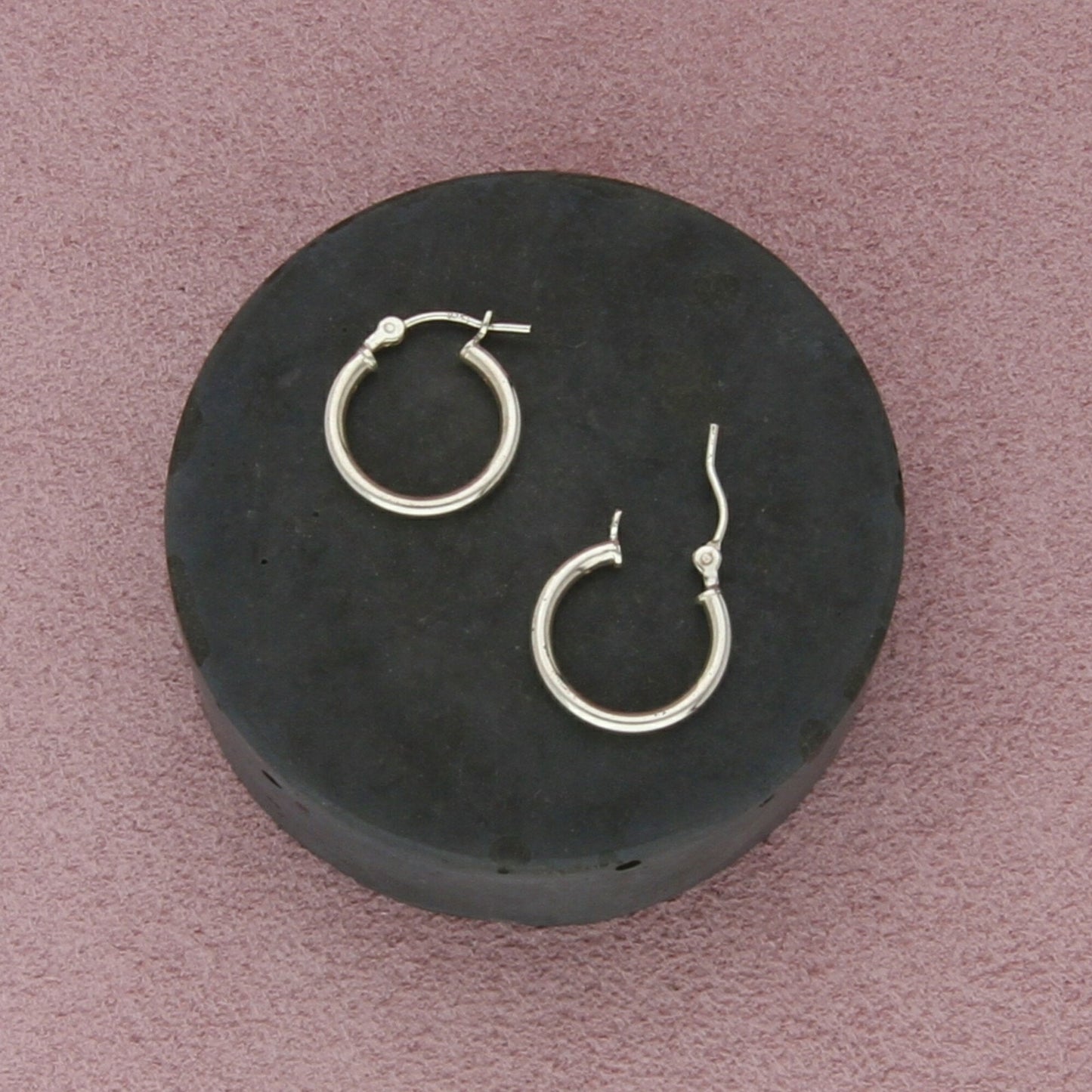 sterling silver 16mm small hoop earrings