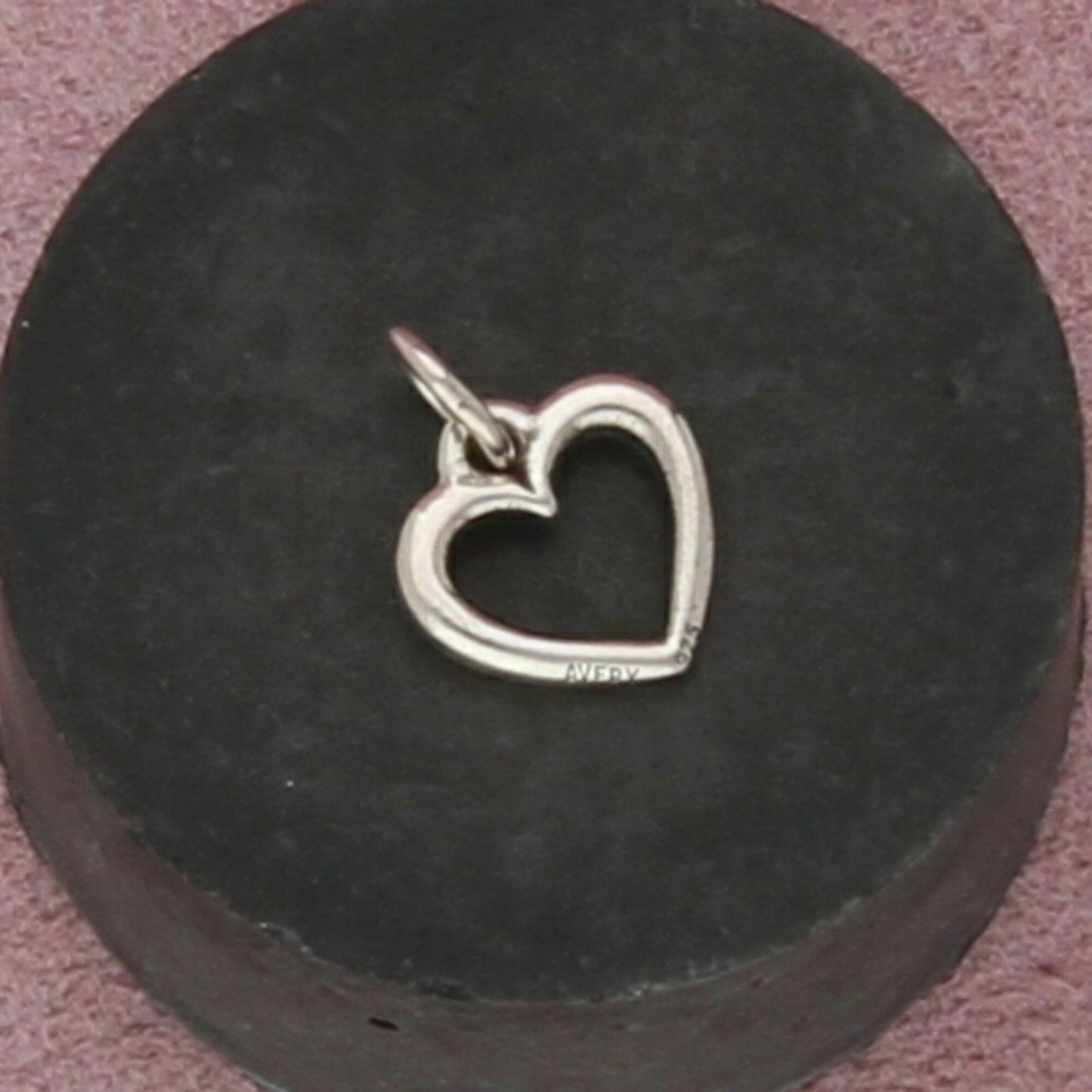 james avery sterling silver open wire heart charm pendant