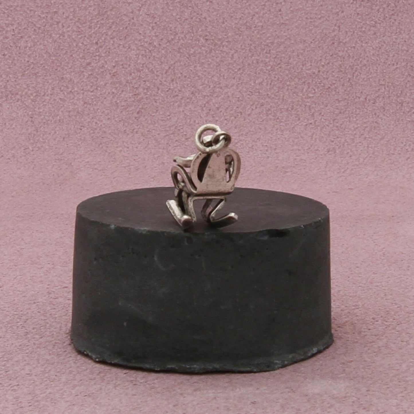 sterling silver vintage 3d rocking chair charm pendant