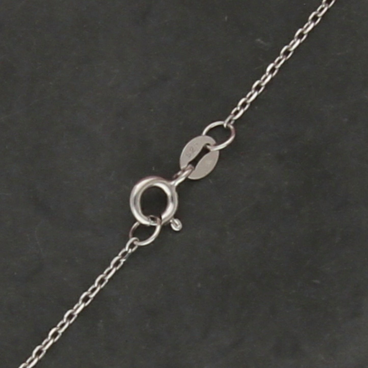 sterling silver 1mm cable chain necklace size 16.5-17.5in