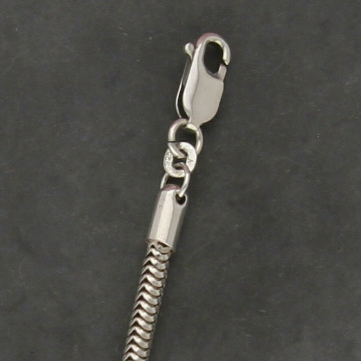sterling silver 3mm snake chain necklace size 18.5in