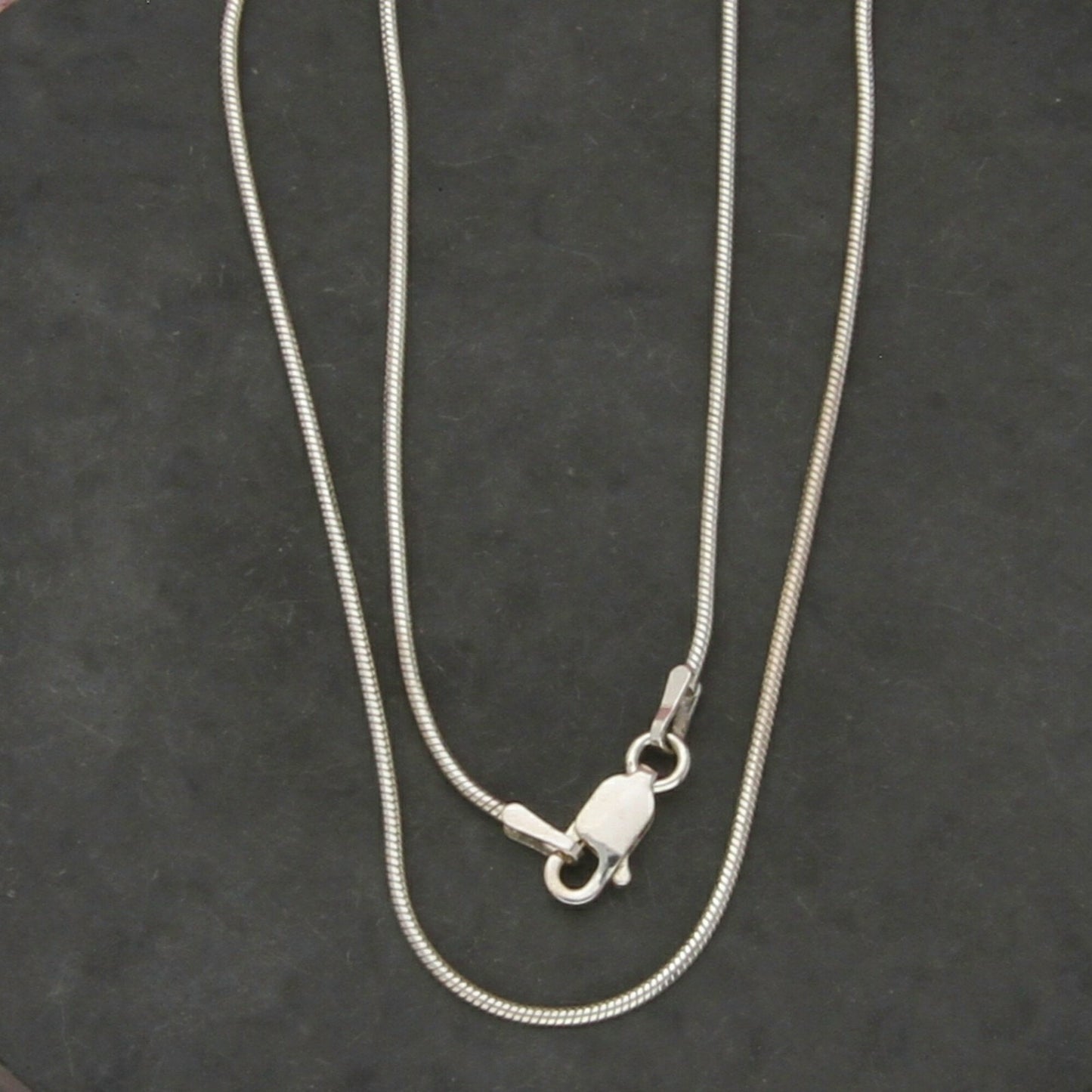 sterling silver italy 1mm snake chain necklace size 18in