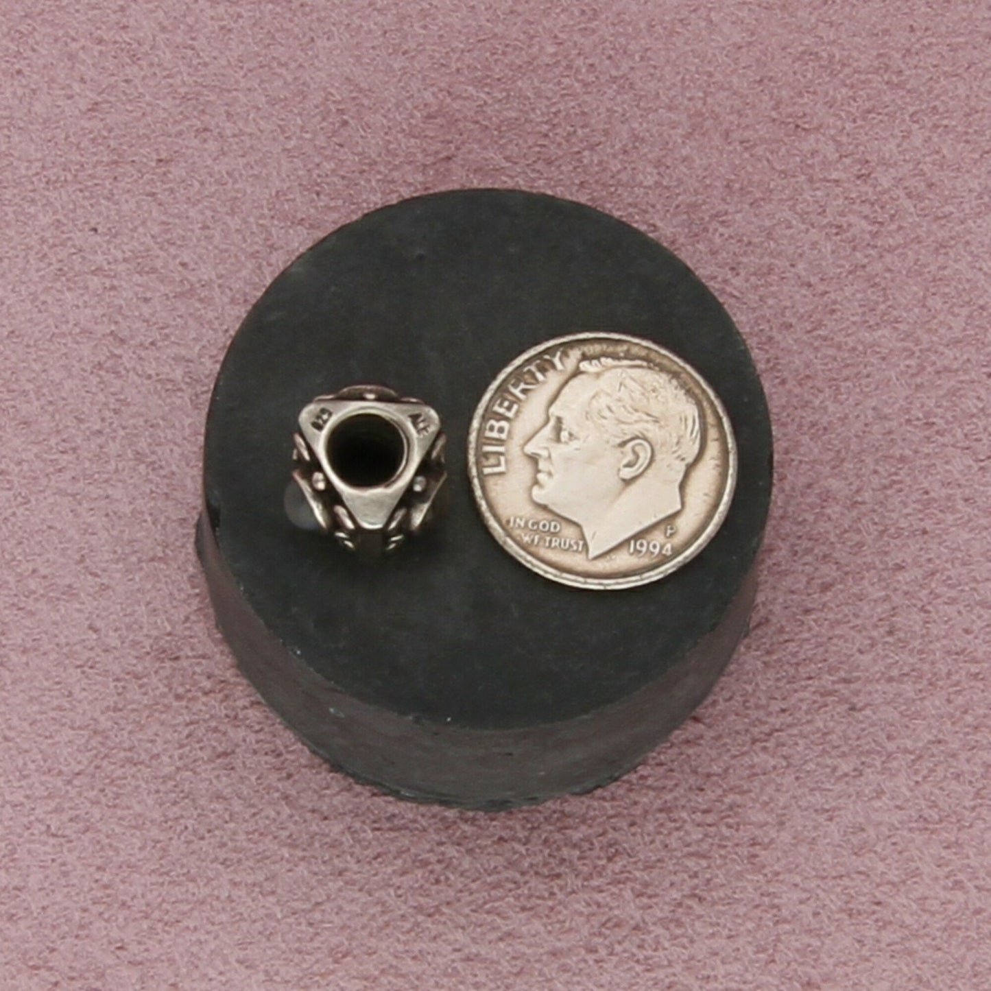 pandora sterling silver authentic triangle moonstone bead (790217) charm
