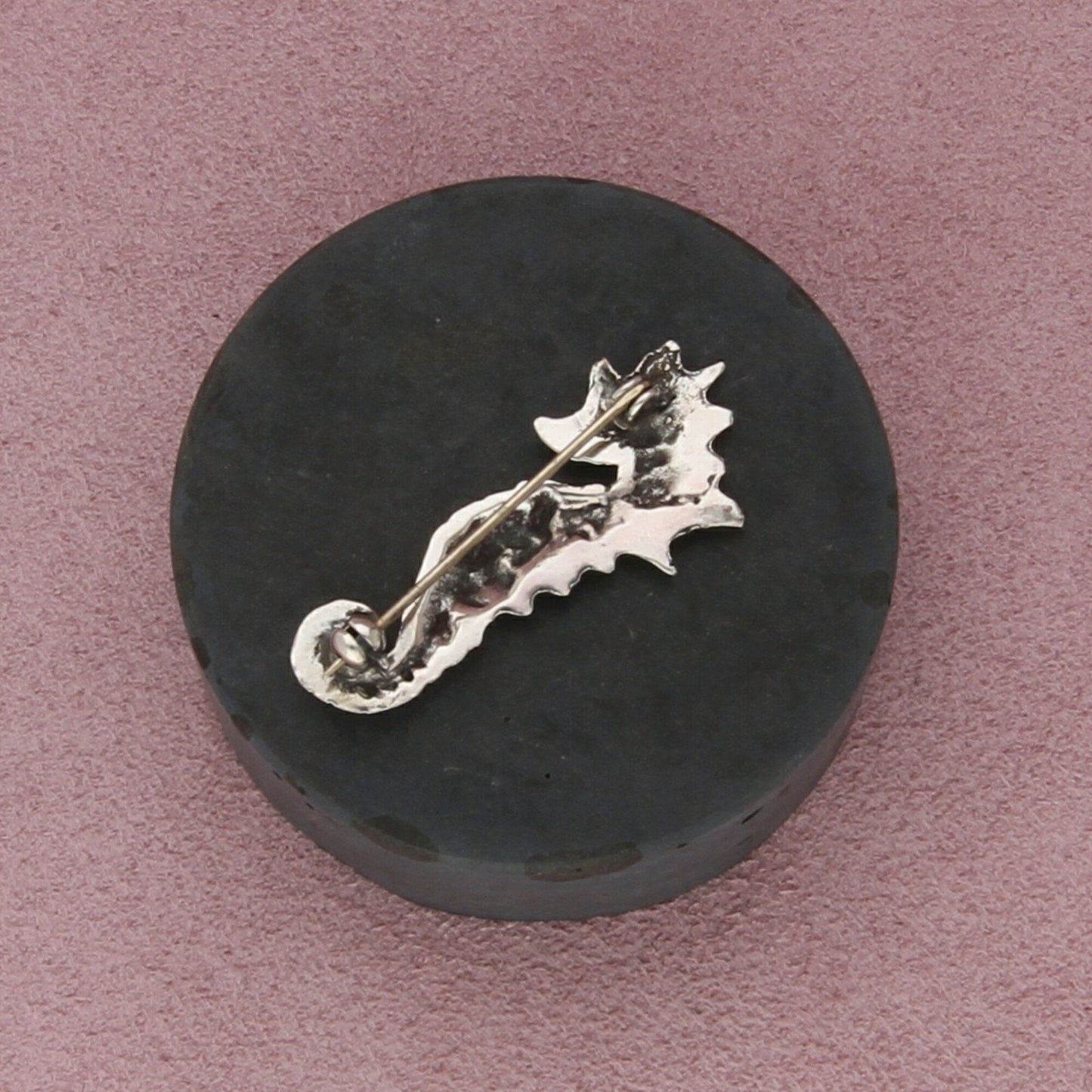 sterling silver vintage seahorse pin brooch