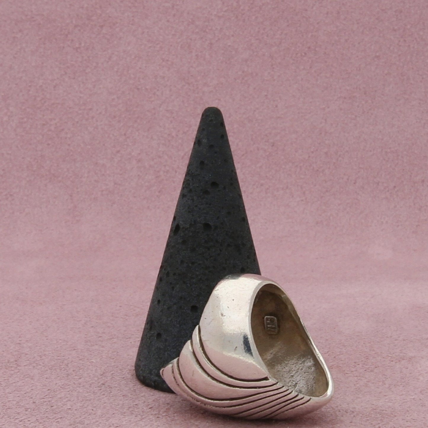kabana sterling silver vintage elongated wavy dome ring size 6