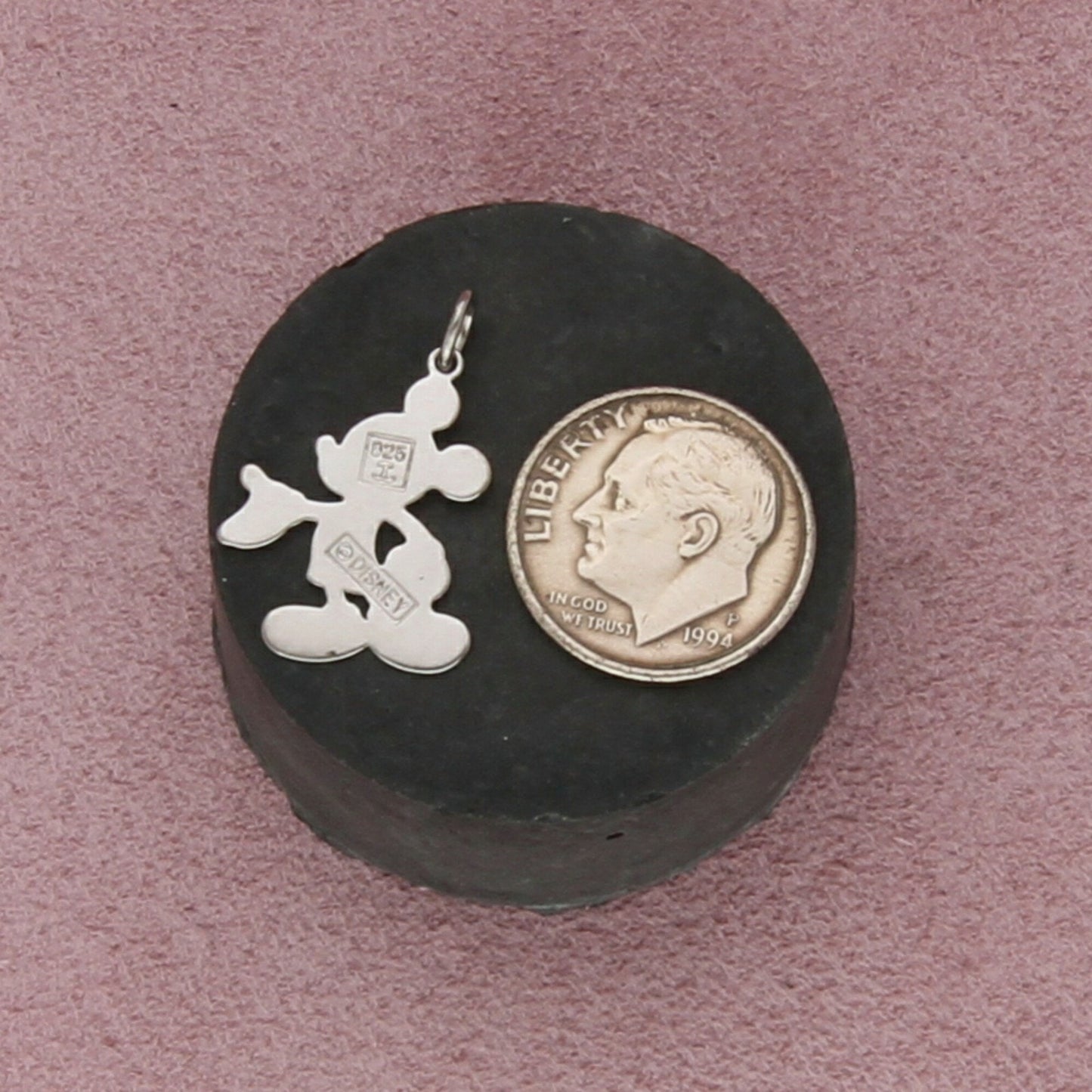 disney sterling silver vintage mickey mouse charm pendant