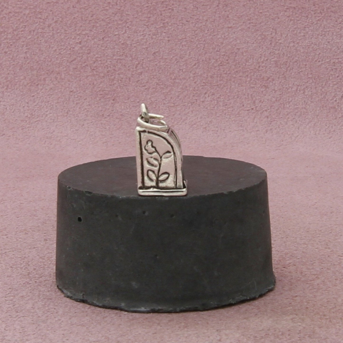 sterling silver vintage 3d slot machine charm pendant
