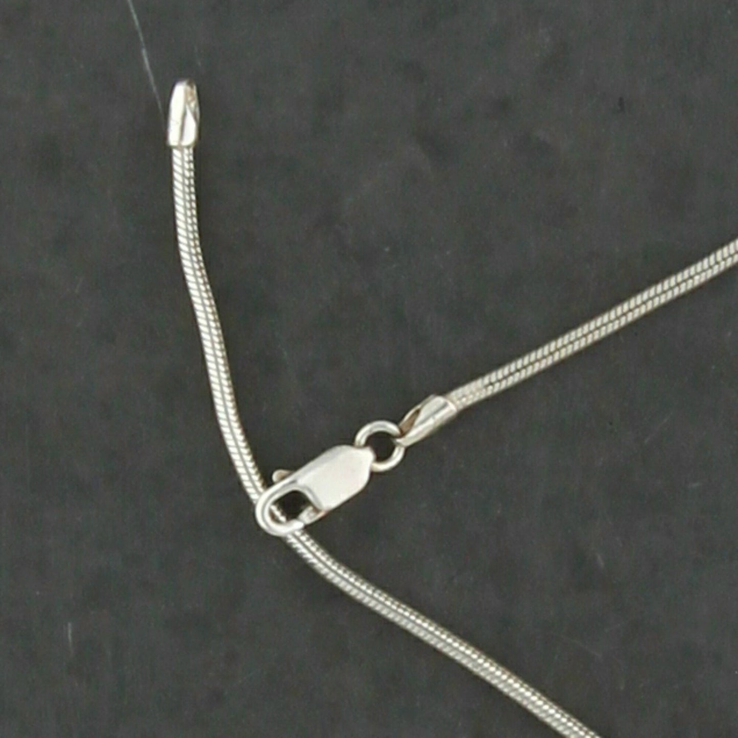 sterling silver 2mm snake chain necklace size 24in