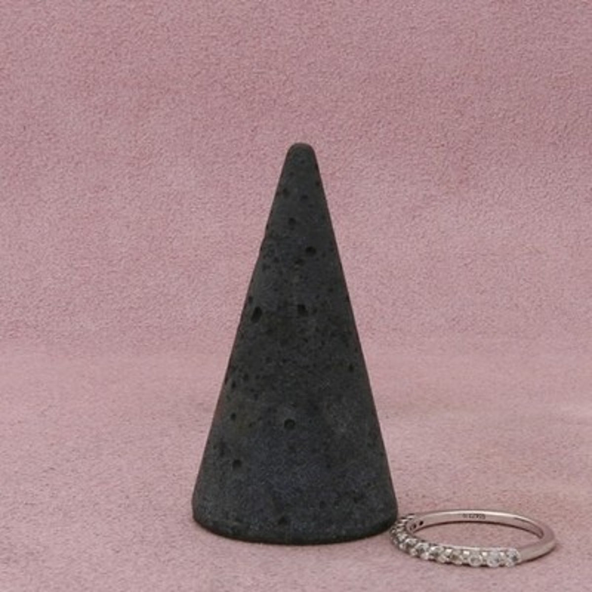 Sterling Silver Dainty Cz Stack Ring Size 6