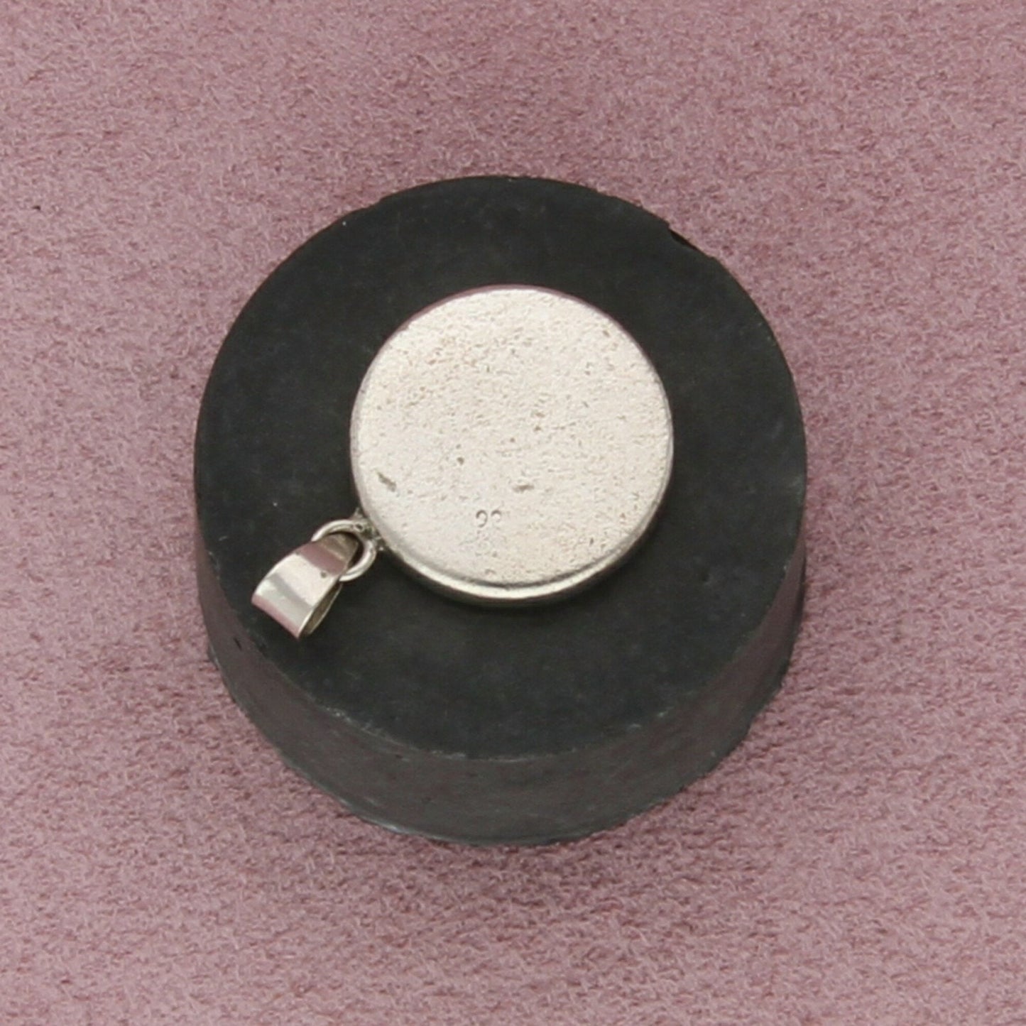 sterling silver onyx yin yang pendant