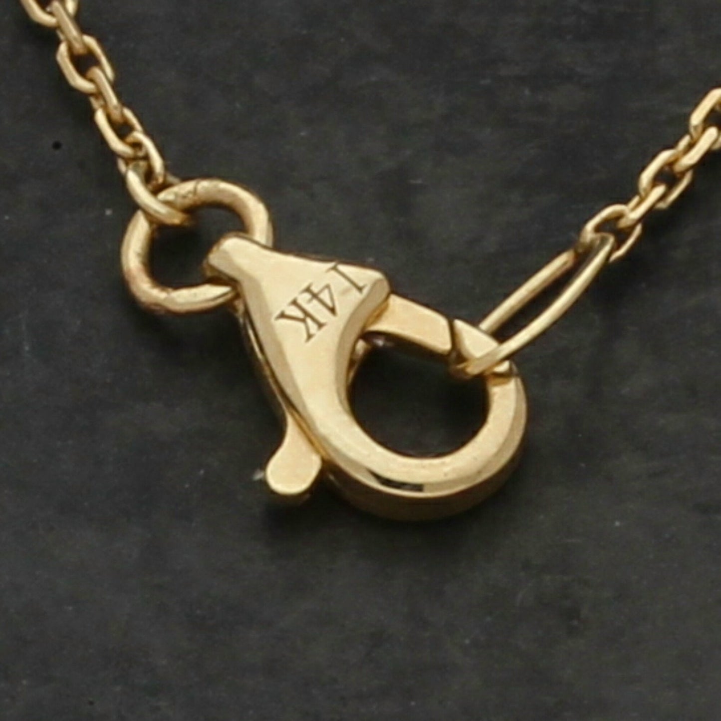 bony levy 14k yellow gold geometric bar pendant necklace size 16-18in
