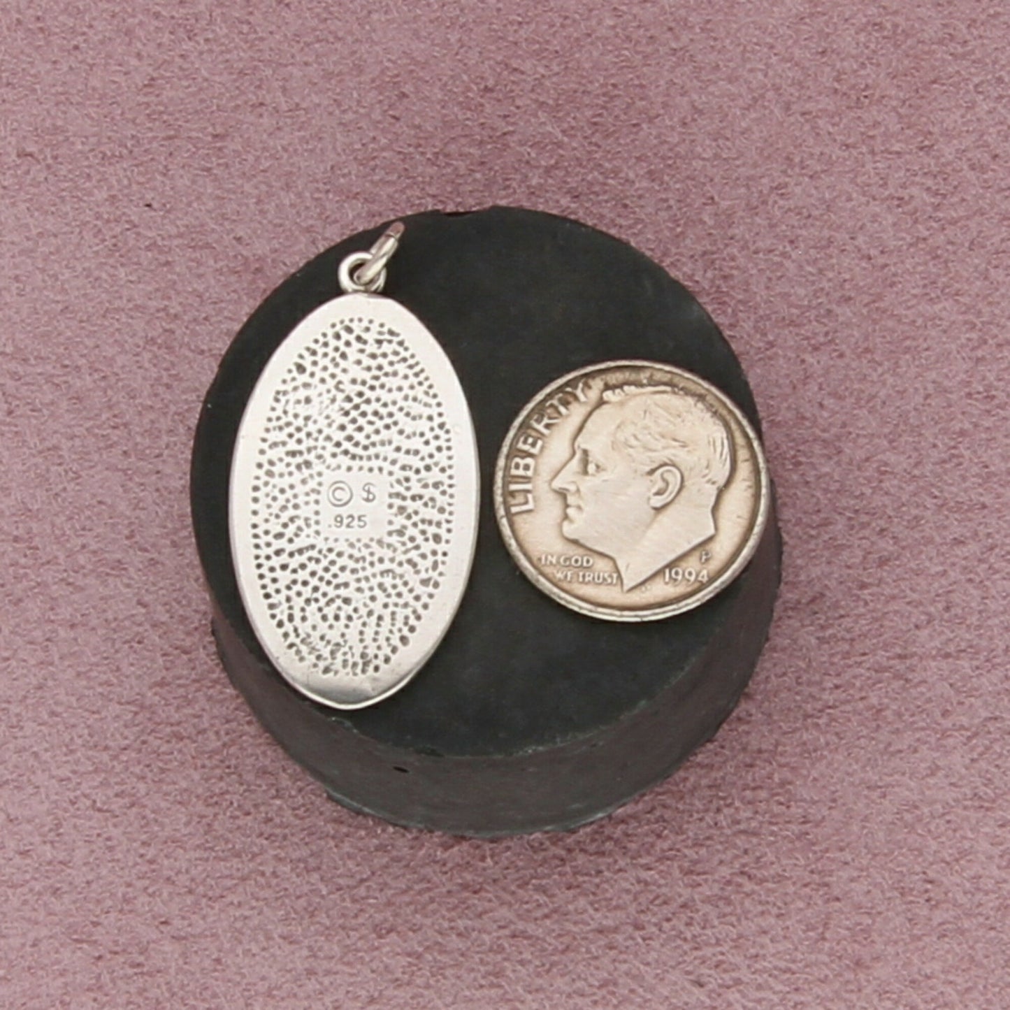 sterling silver vintage catholic saint christopher medal pendant