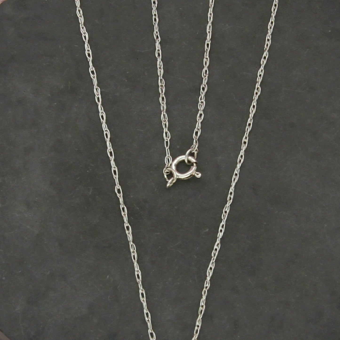 sterling silver 1mm prince of wales chain necklace size 19in