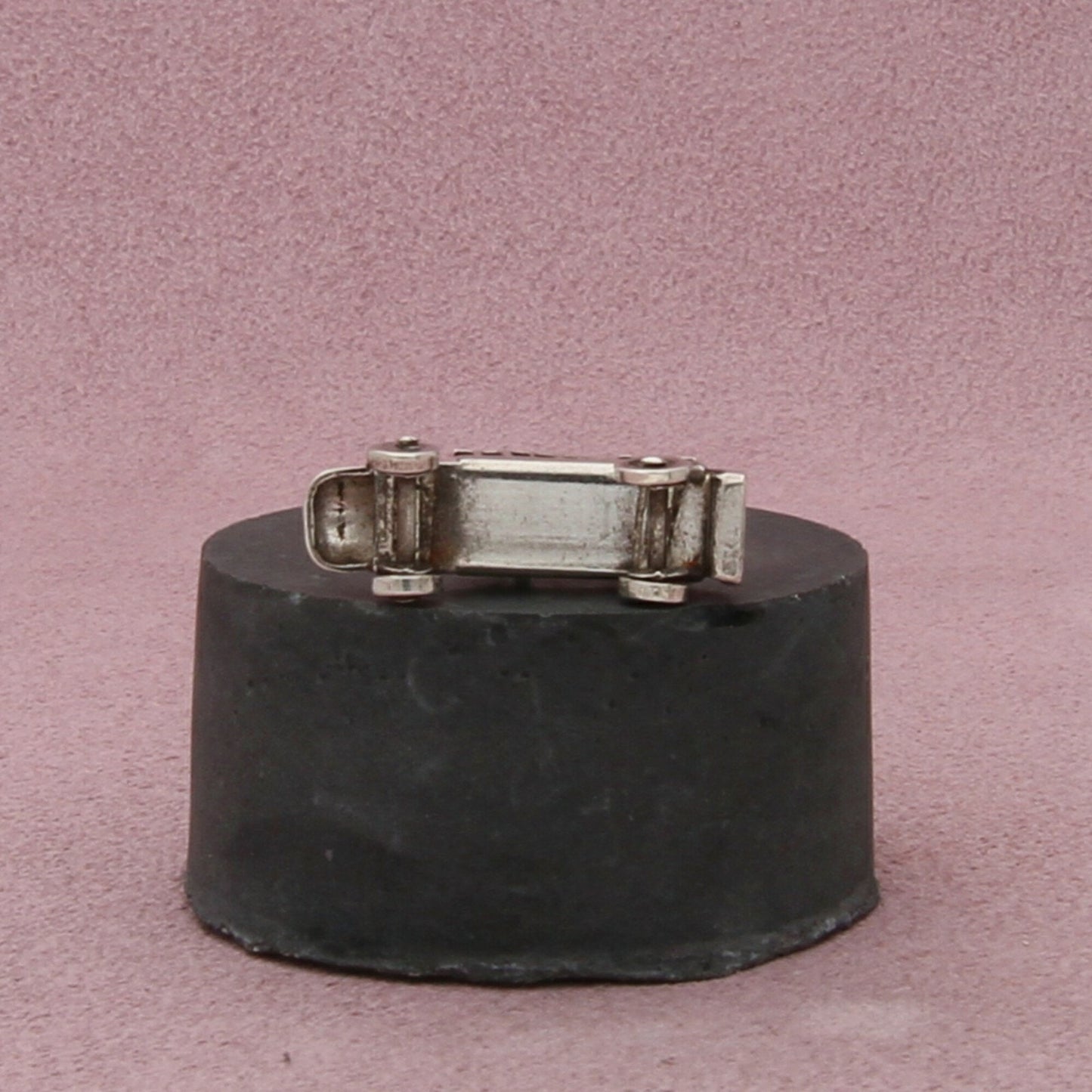 sterling silver vintage 3d farm truck charm pendant