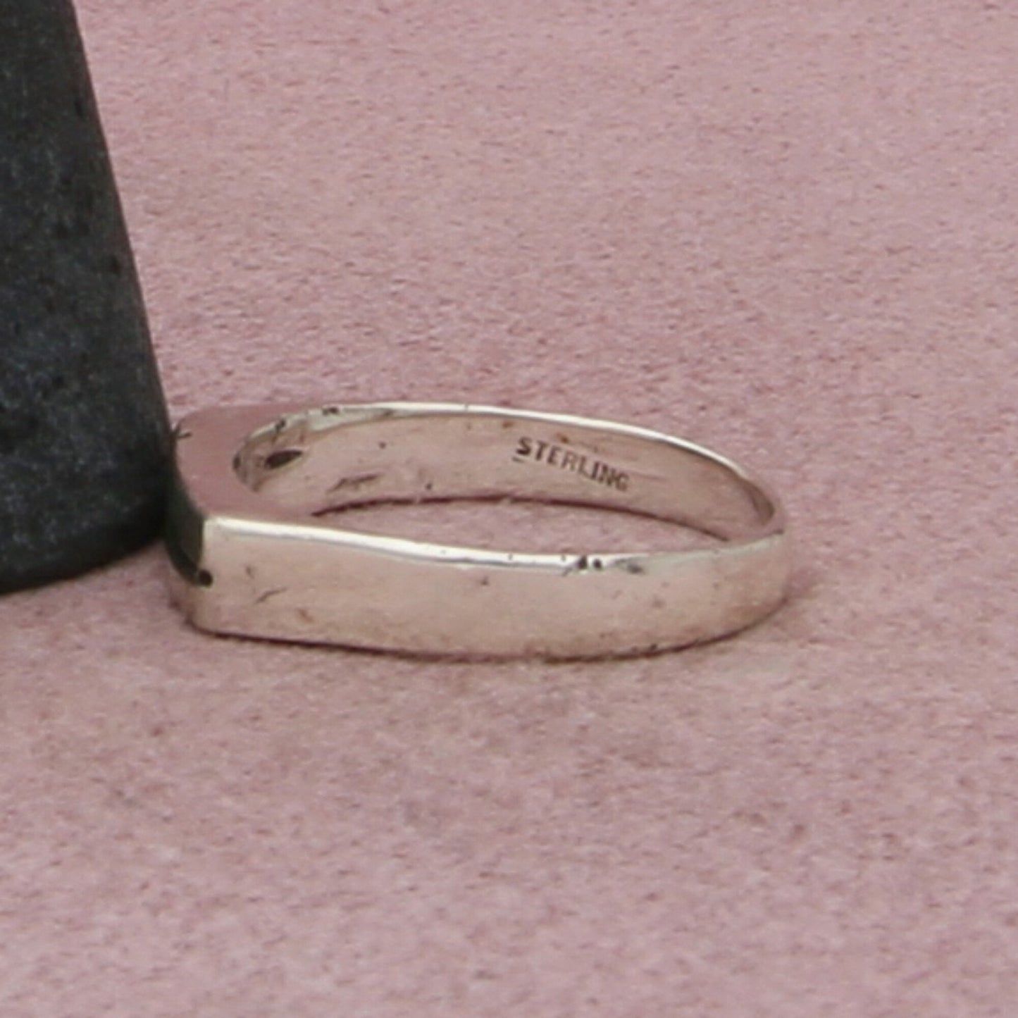 sterling silver dainty cross stack ring size 7.25