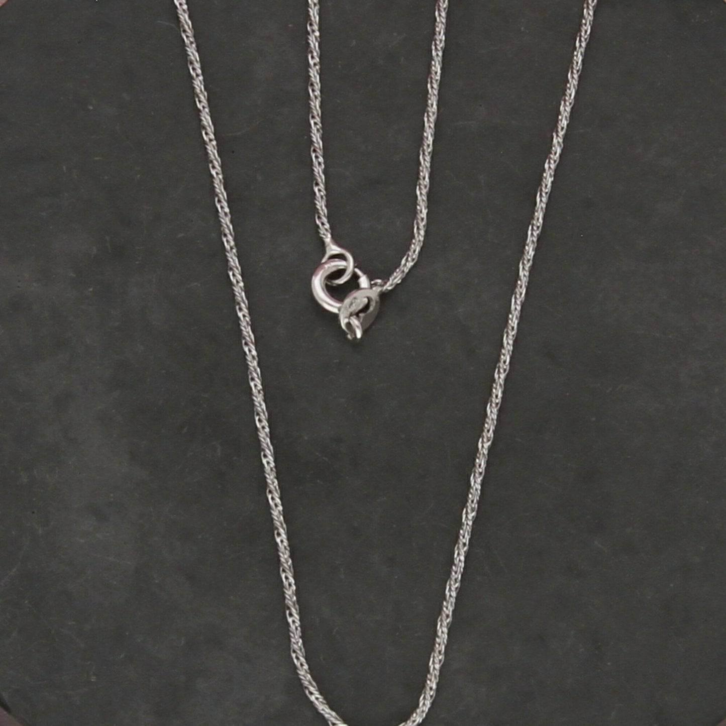 sterling silver italy 1mm braided rope chain necklace size 18in