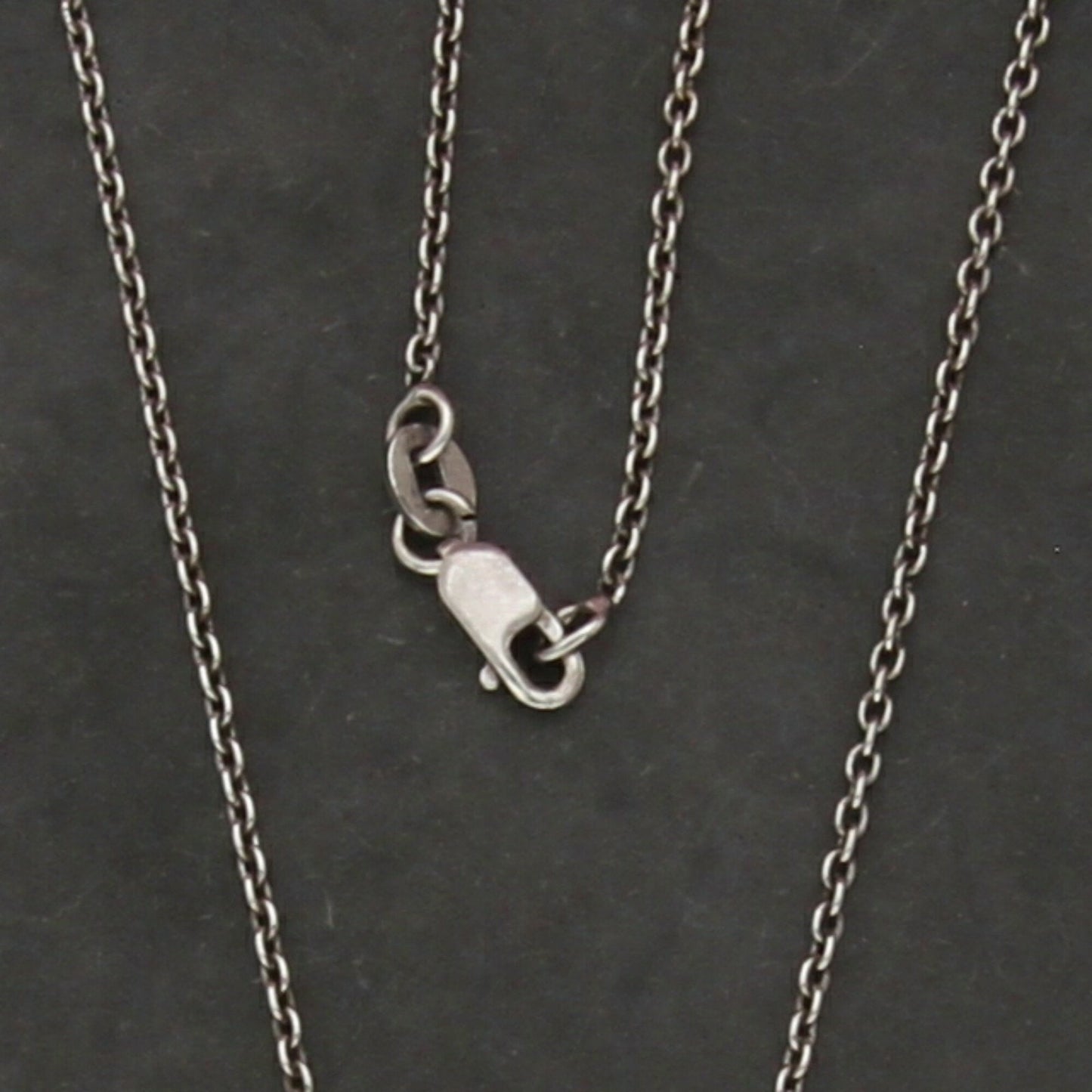 sterling silver italy 1mm cable chain necklace size 16-18in