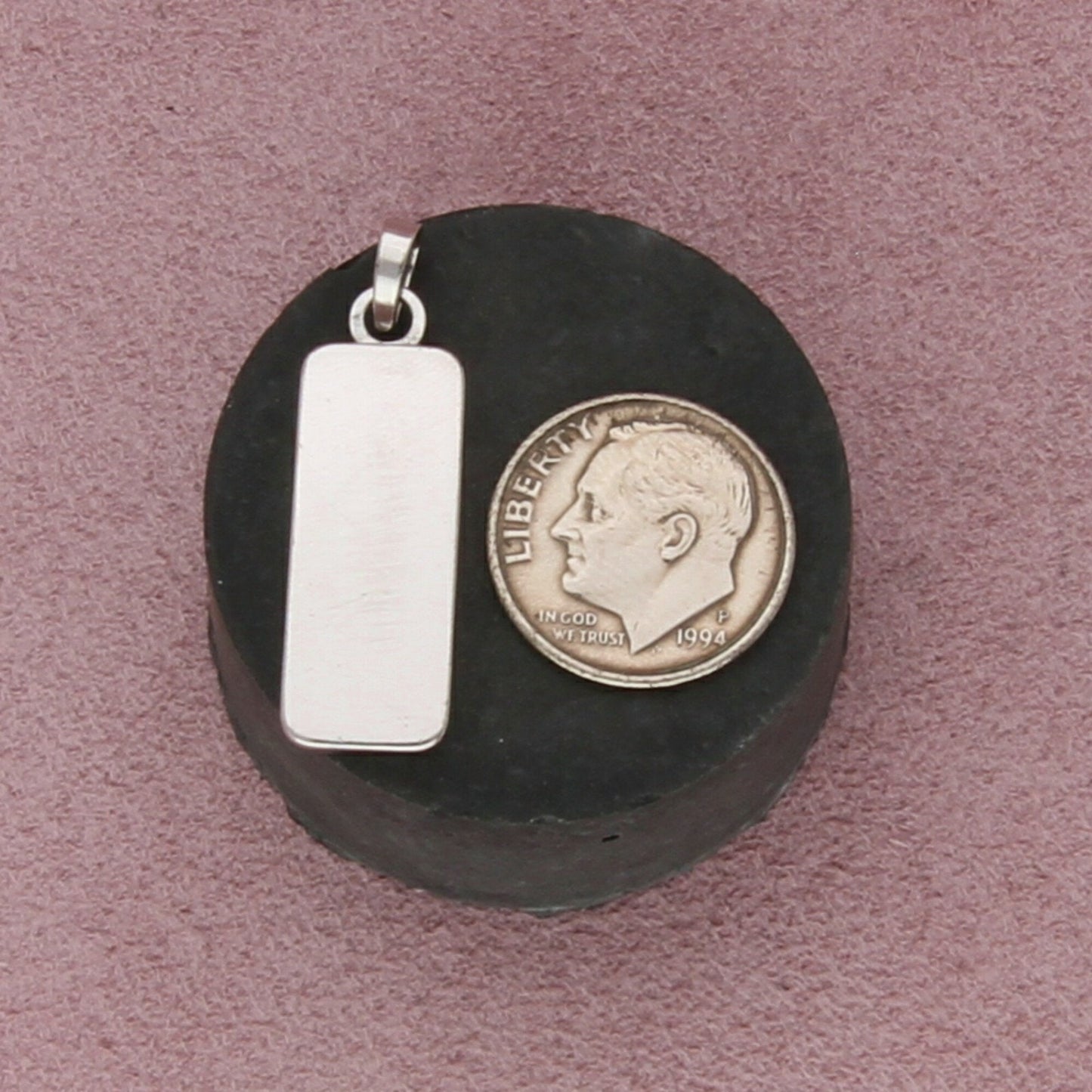 sterling silver vintage 10 gram ingot bar pendant