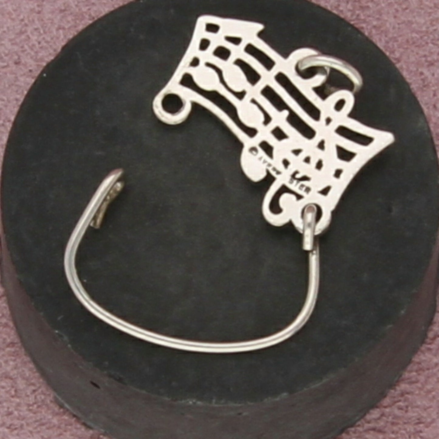 james avery sterling silver retired amazing grace music charm holder pendant