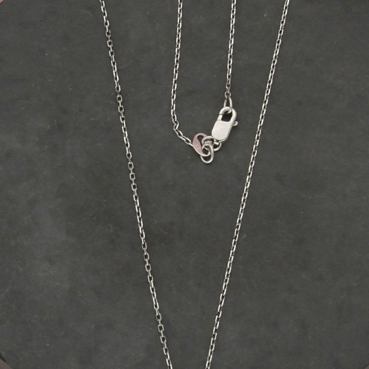 sterling silver 1mm square cable chain necklace size 16in