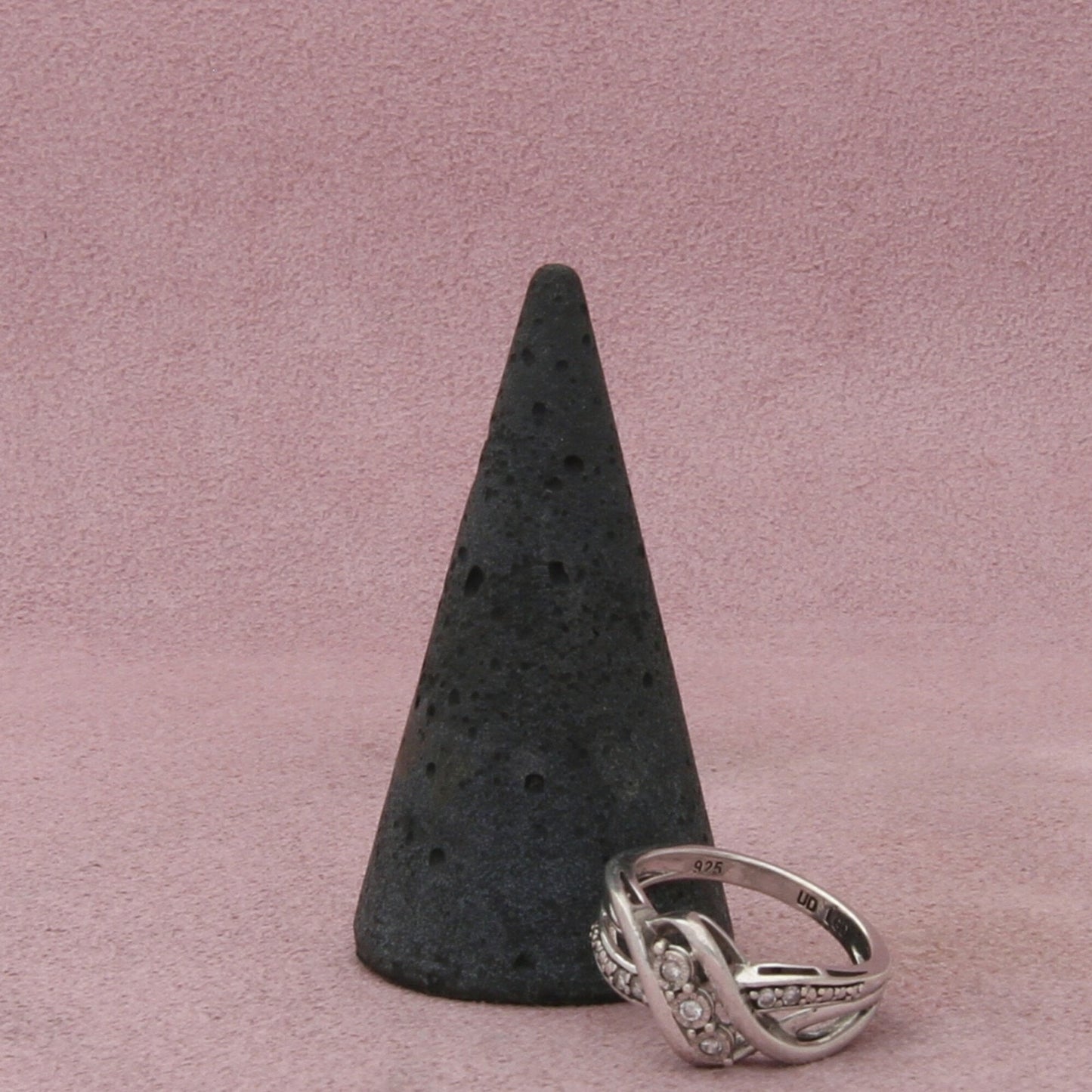 sterling silver diamond accent crossover promise ring size 5.75
