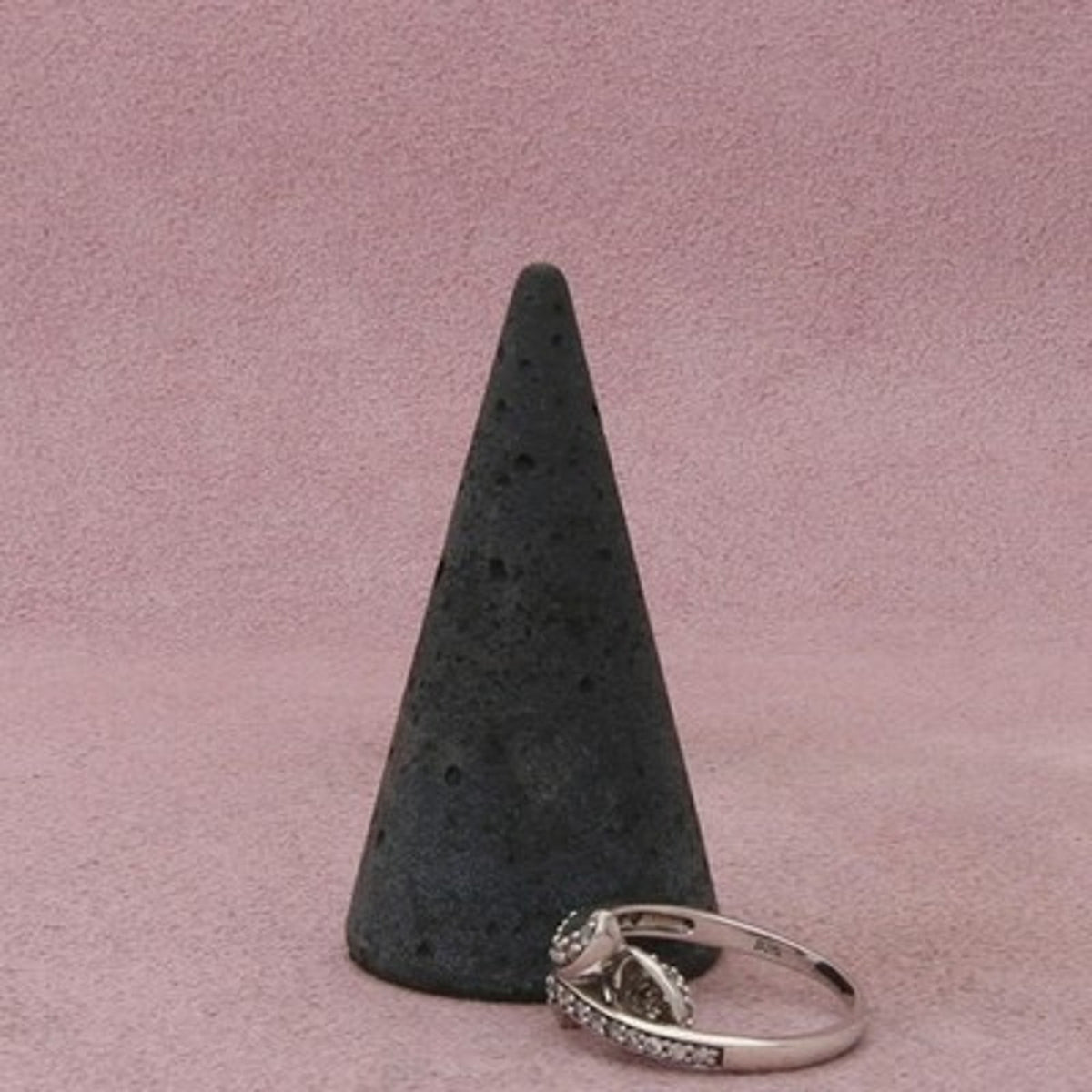 Sterling Silver Pave Cz Teardrop Dangle Ring Size 6.75