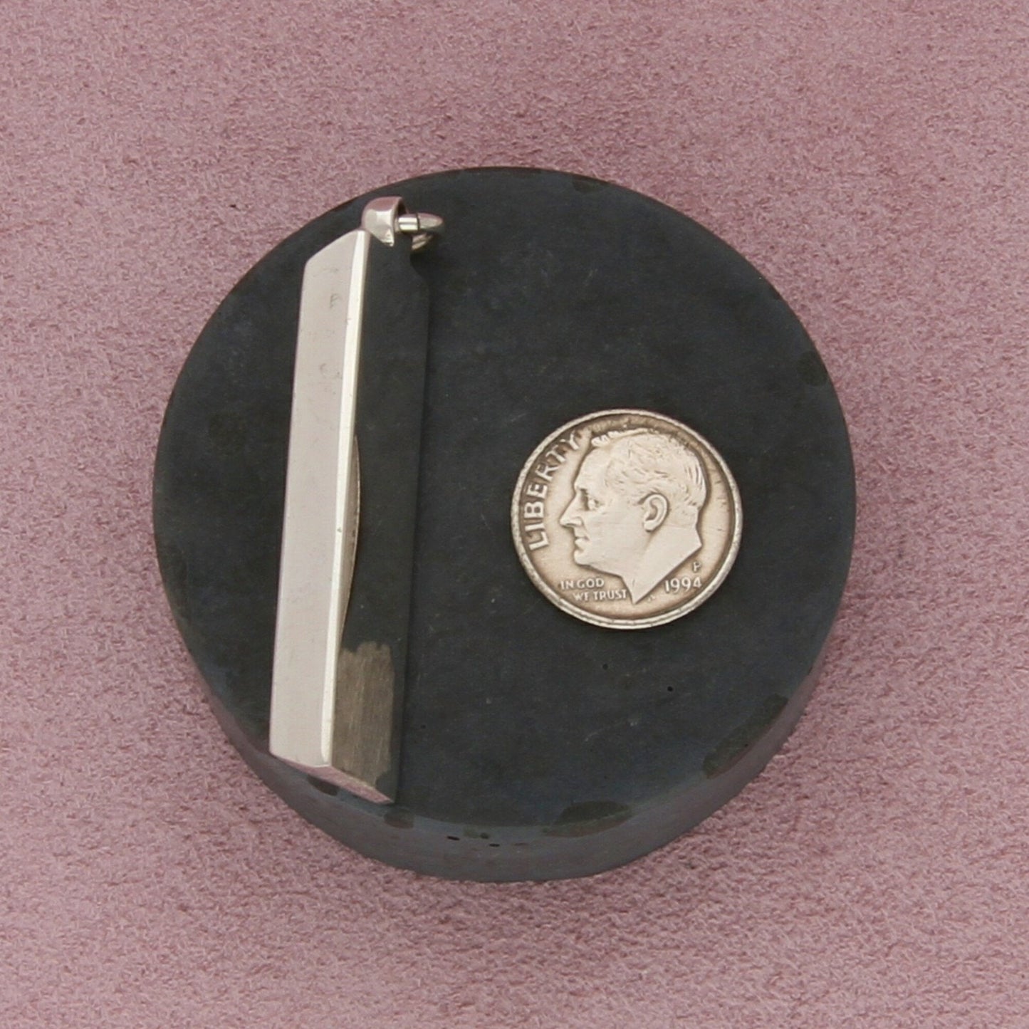 sterling silver vintage british 1 oz ingot bar pendant