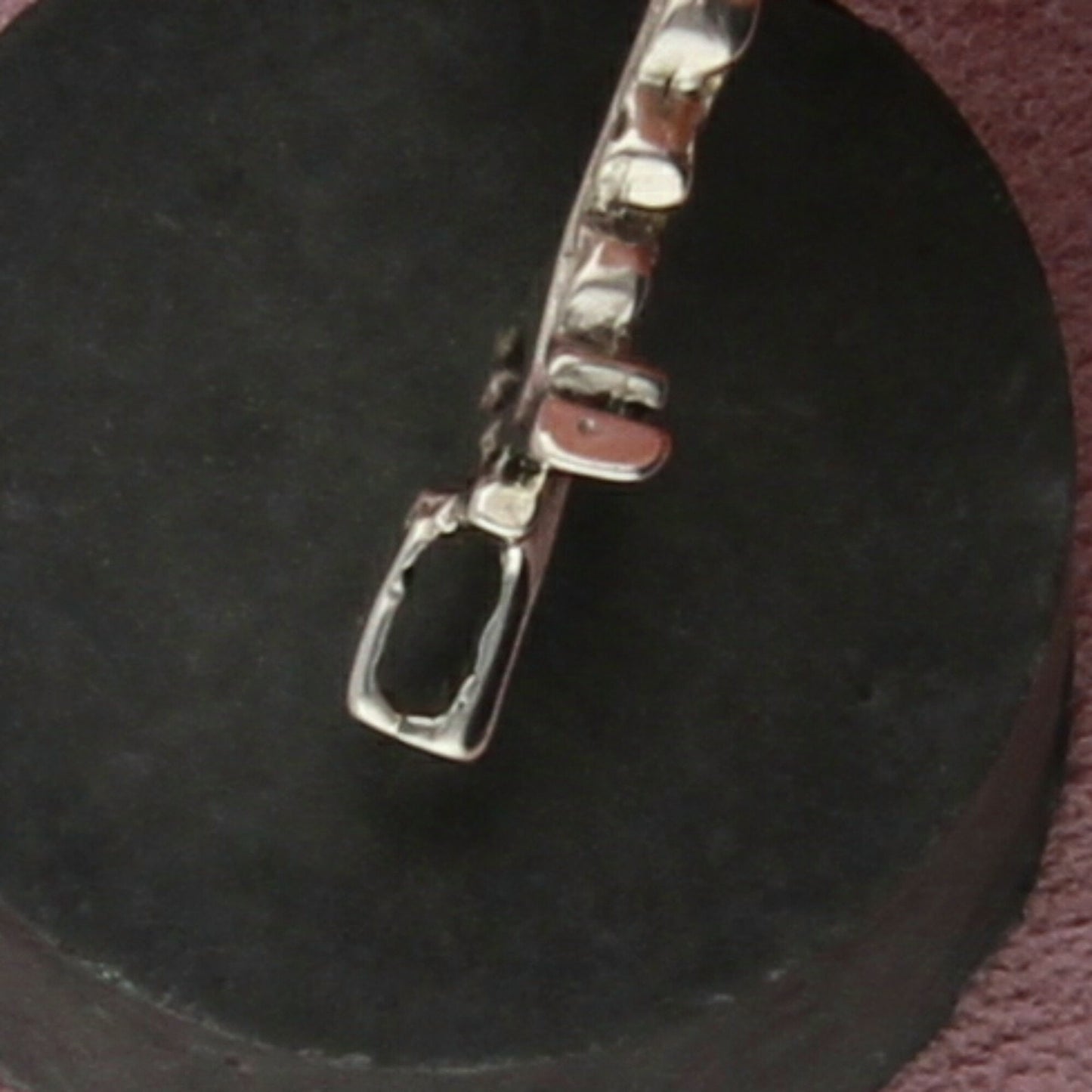sterling silver vintage pebbled cross pendant