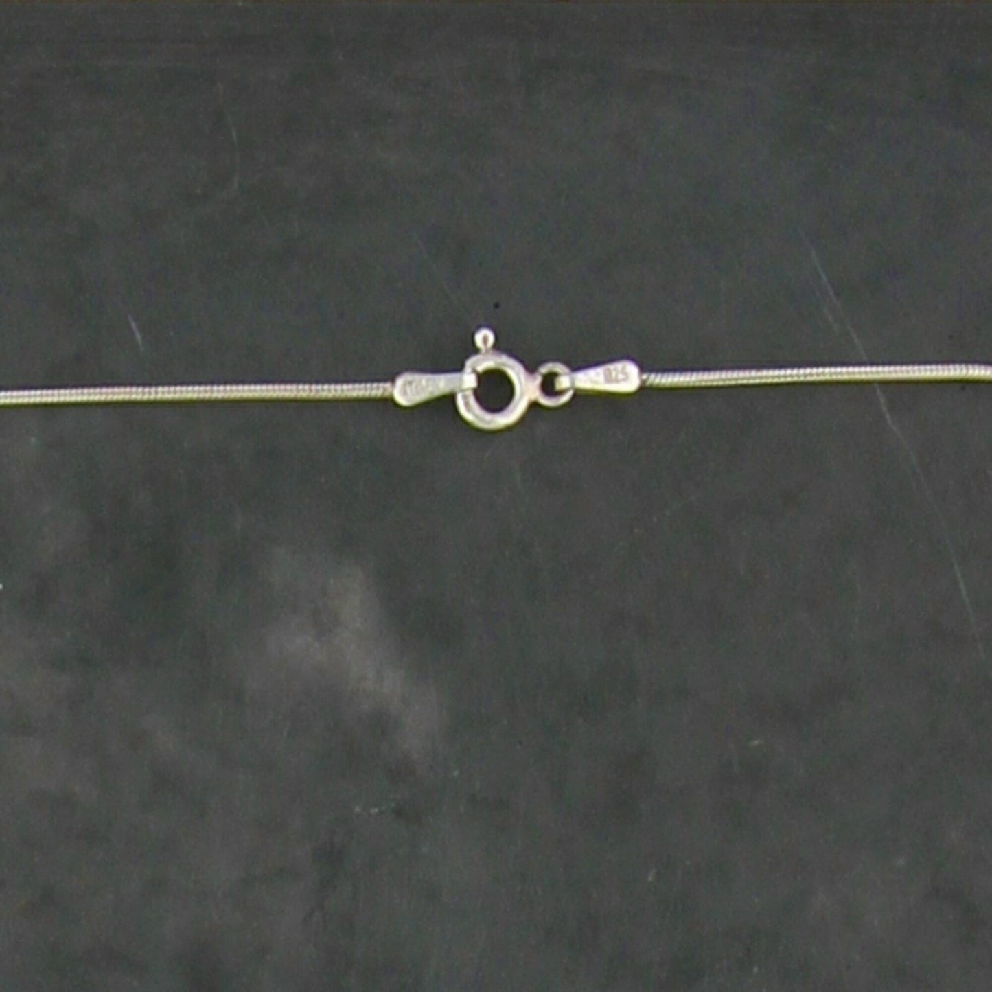 sterling silver blue cats eye bead station necklace size 17in