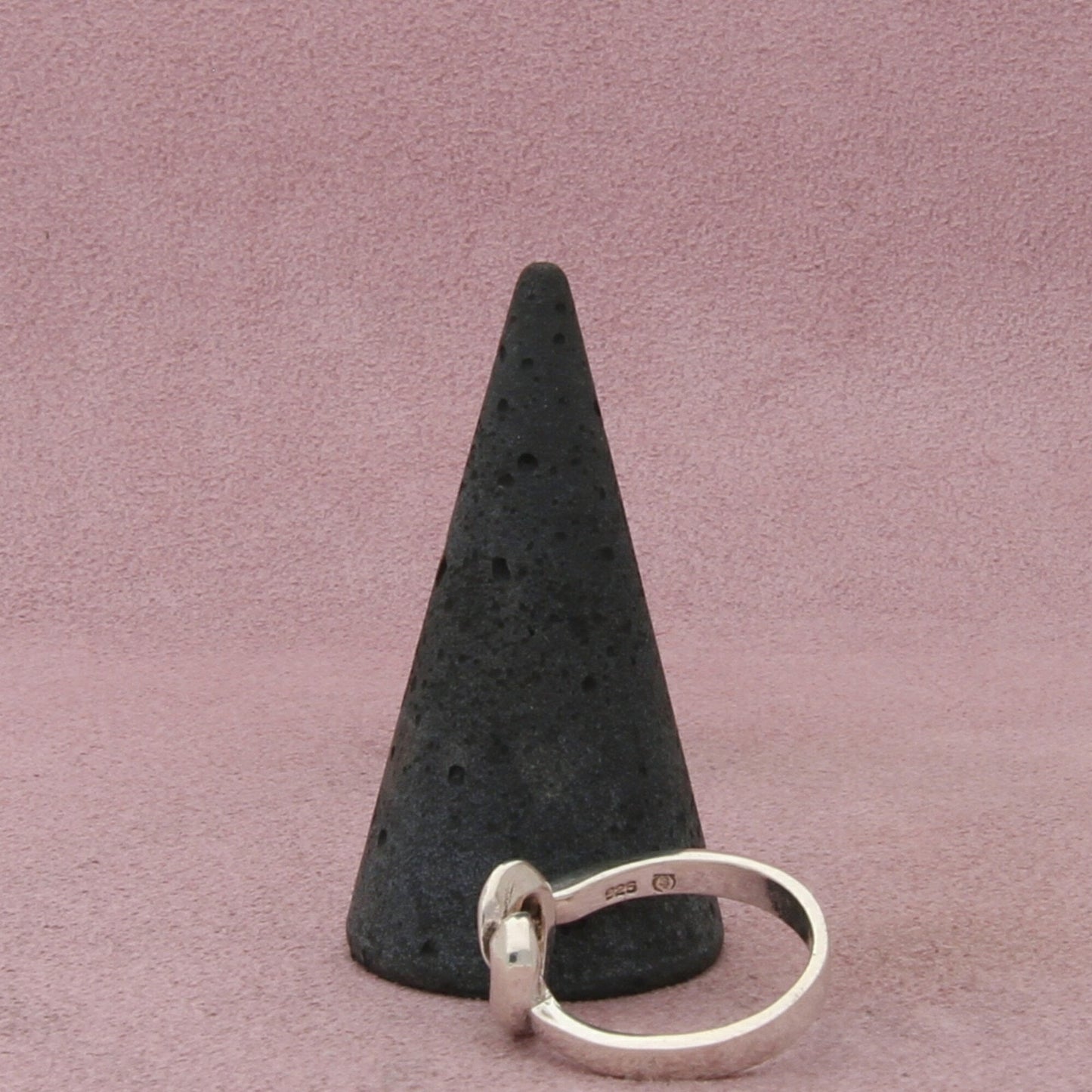 sterling silver vintage heart knot ring size 7.5