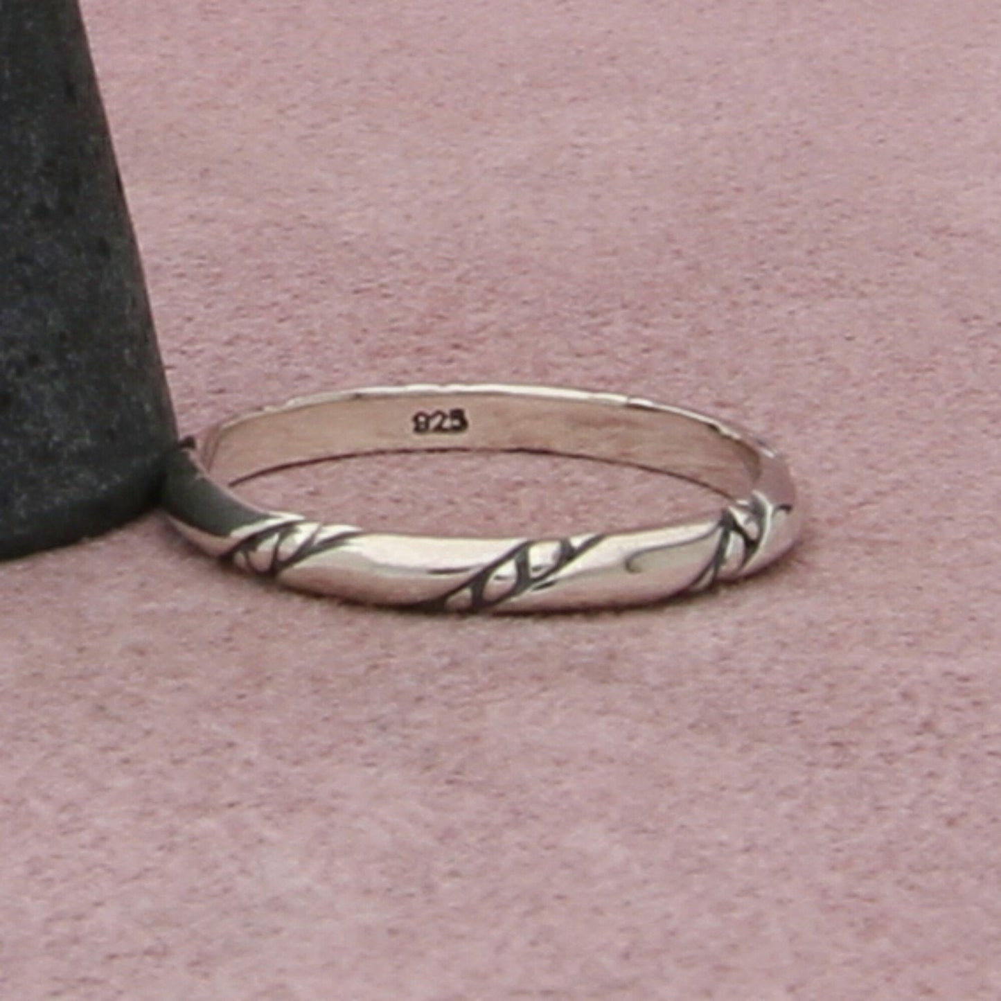 silpada sterling silver 2mm braided stack band ring size 9