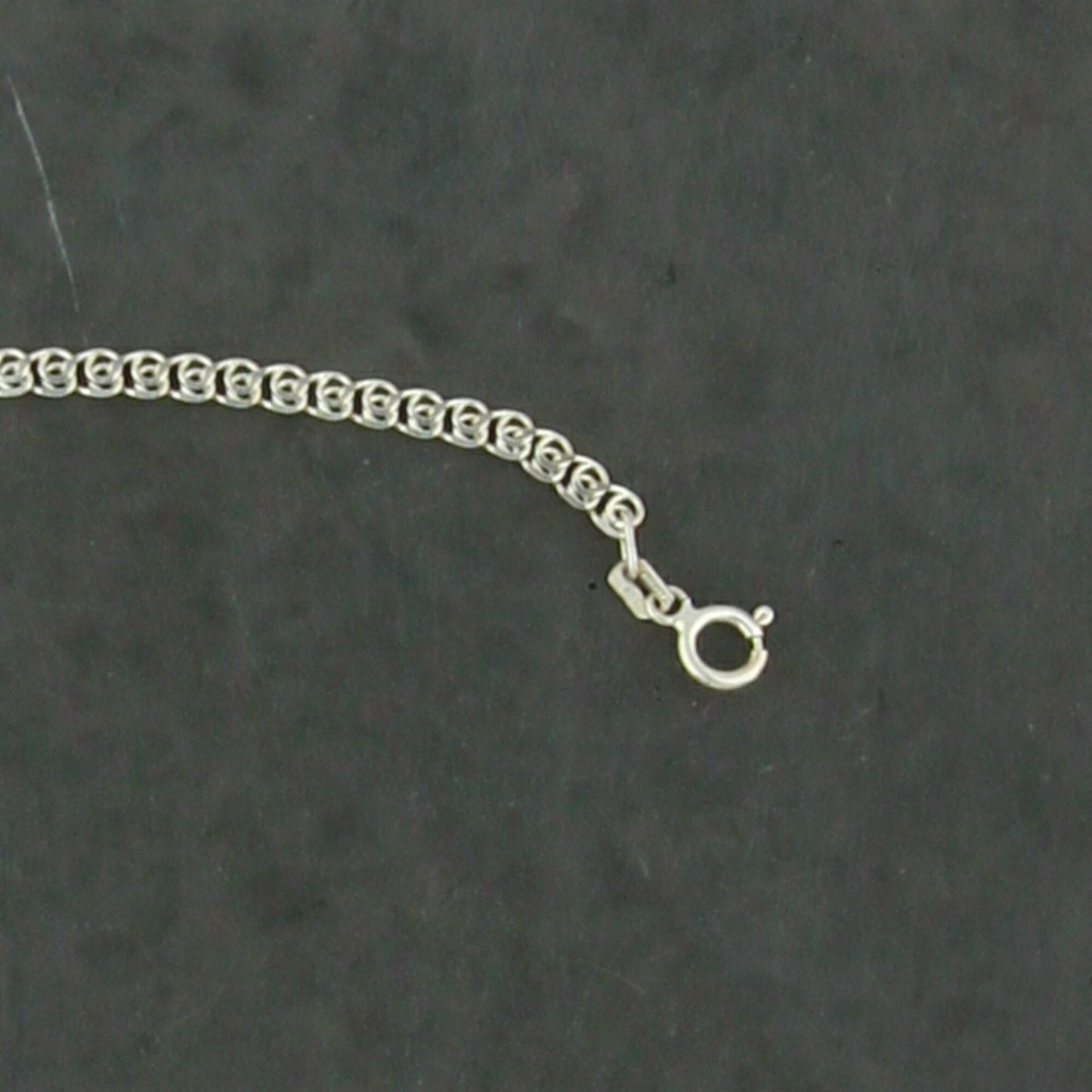 sterling silver vintage 3mm double scroll link chain necklace size 23.5in