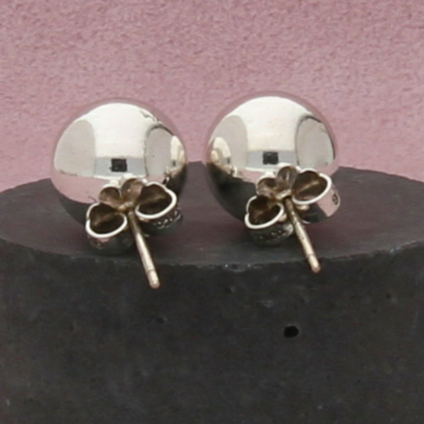 tiffany & co sterling silver hardwear 10mm bead stud earrings
