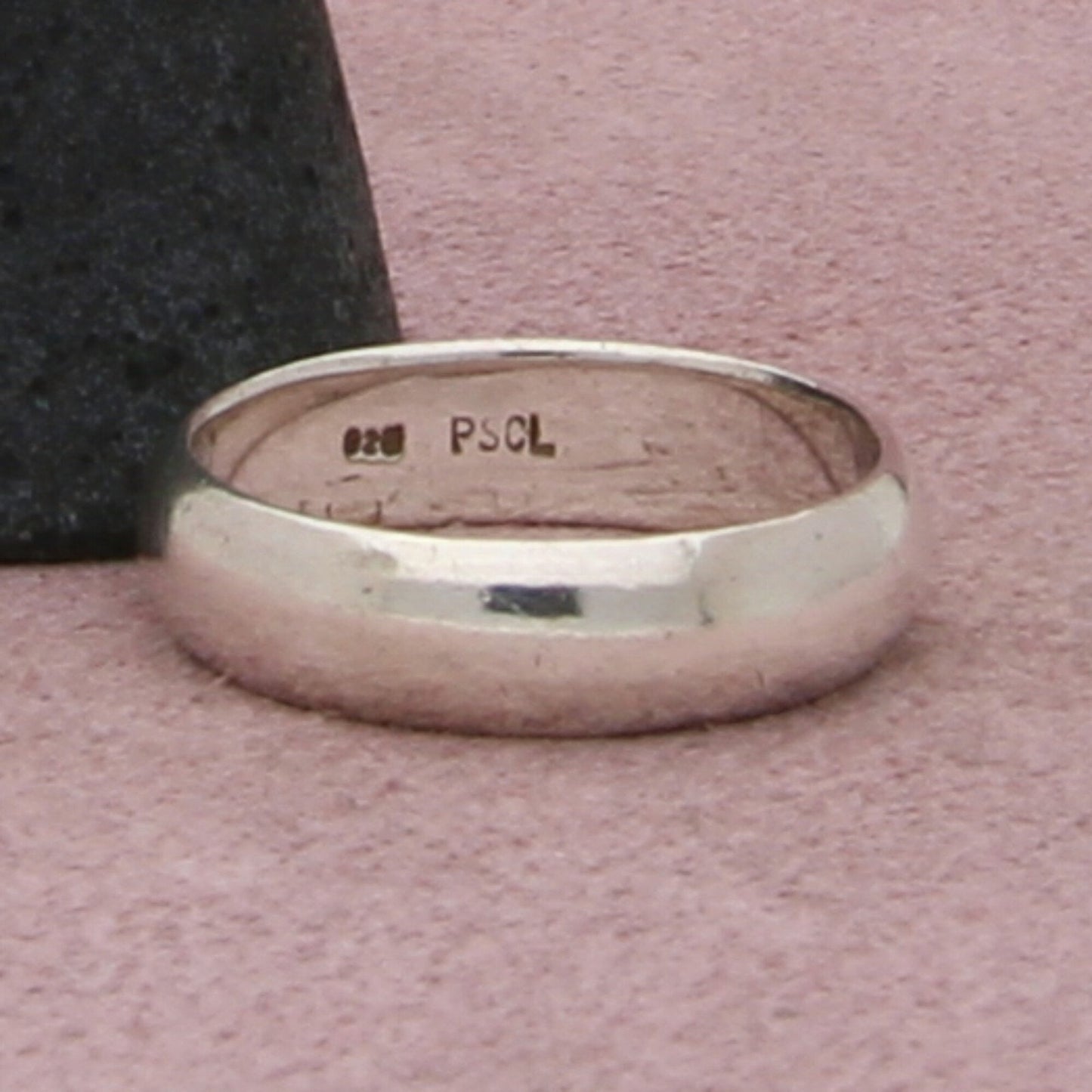 sterling silver 5mm smooth band ring size 8