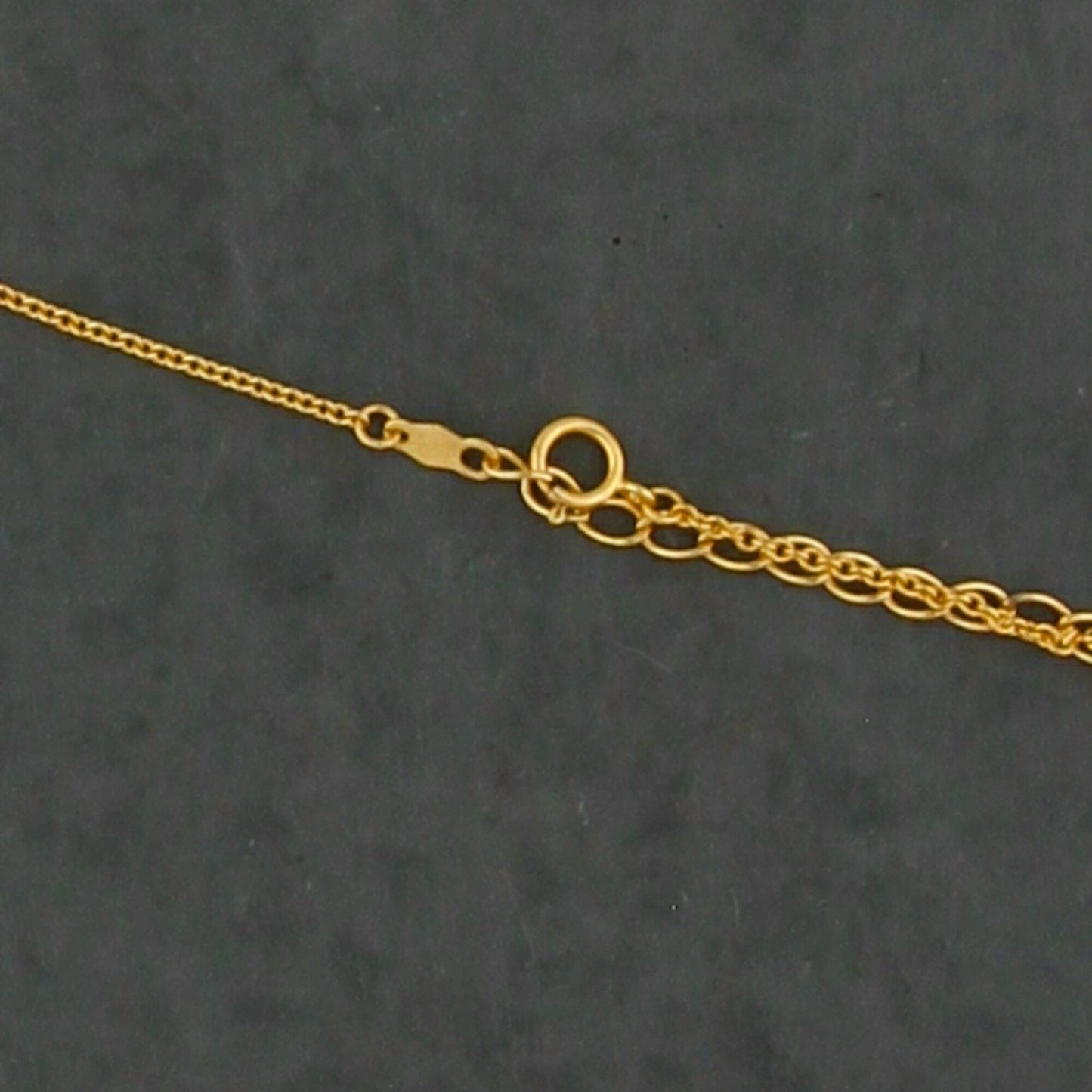 sterling silver gold plate pear-cut cz drop necklace size 17-19in