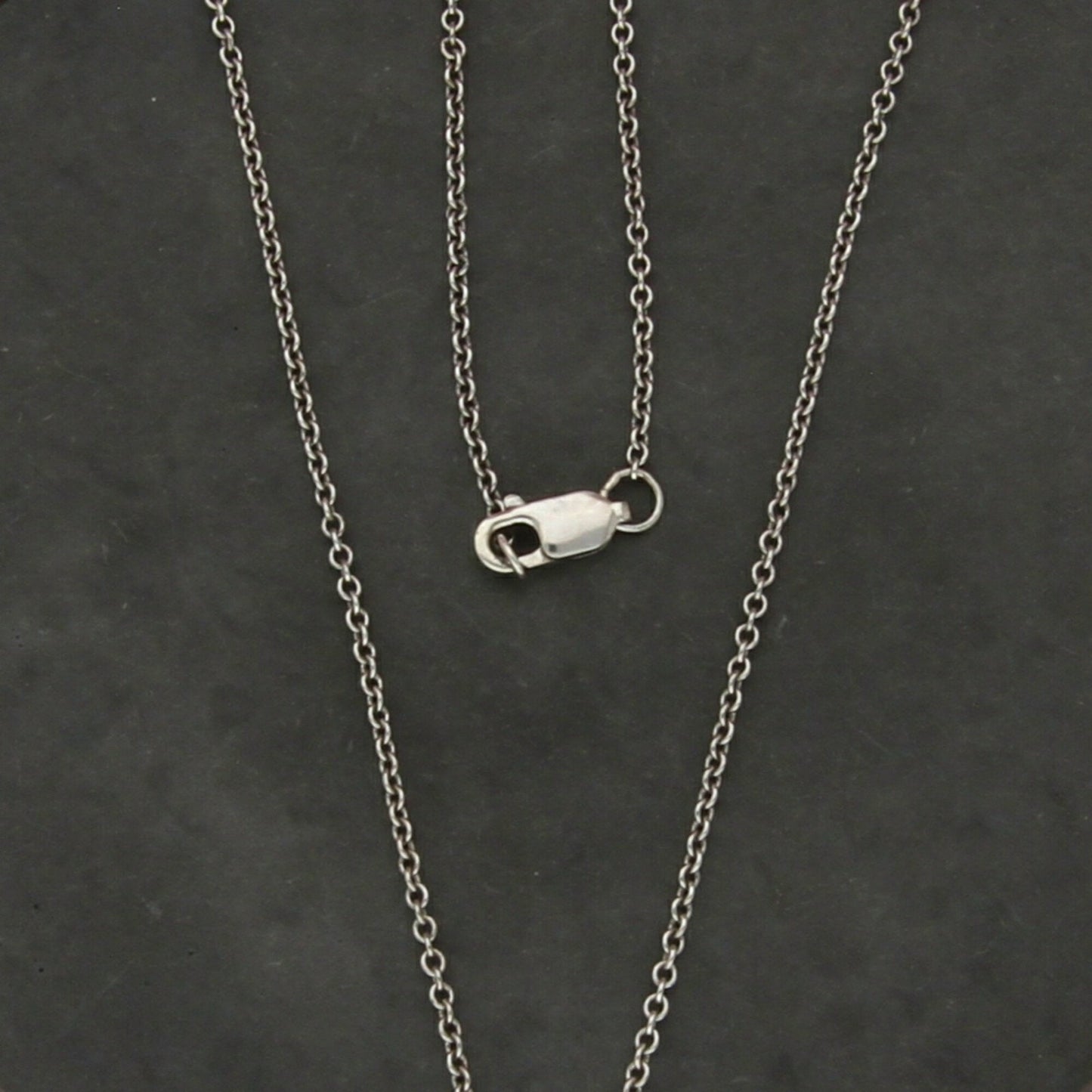 sterling silver 1mm cable chain necklace size 18in