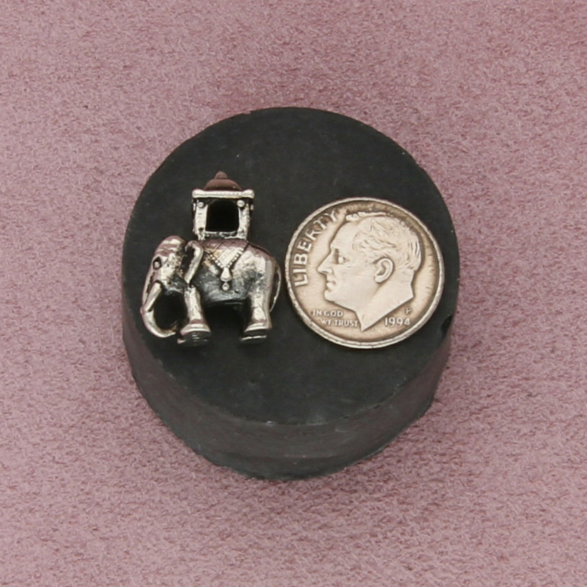 trollbeads sterling silver indian elephant retired bead charm