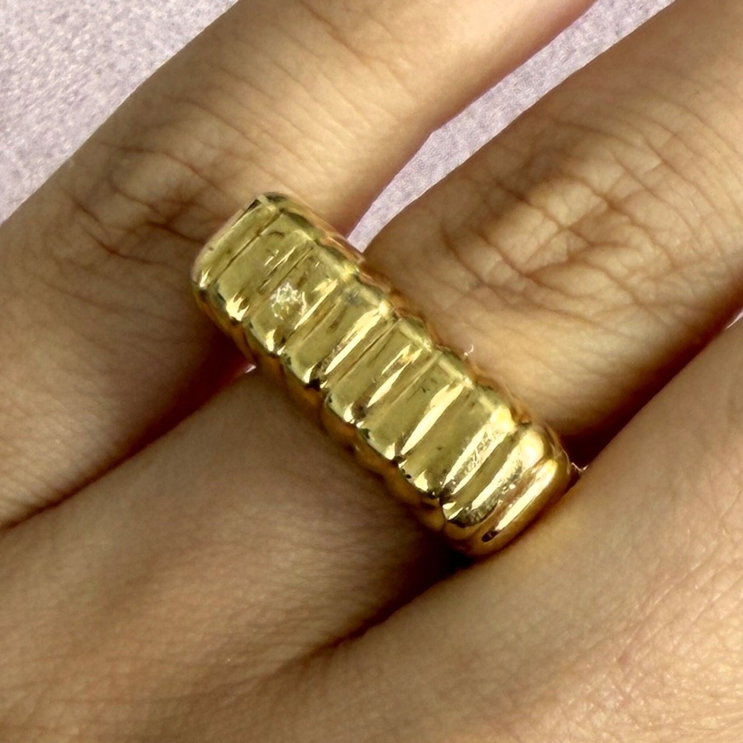 ivi los angeles sterling silver 18k gold plate gaia signet ring size 5