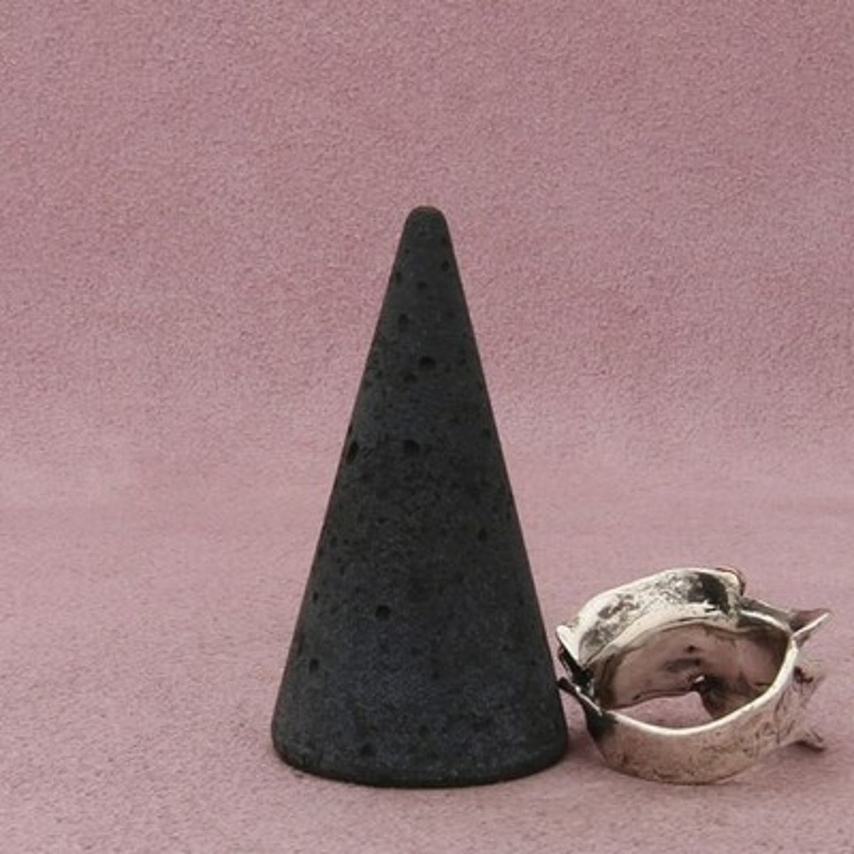 Sterling Silver & 14K Gold Vintage Artisan Made Pearl Ring Size 6