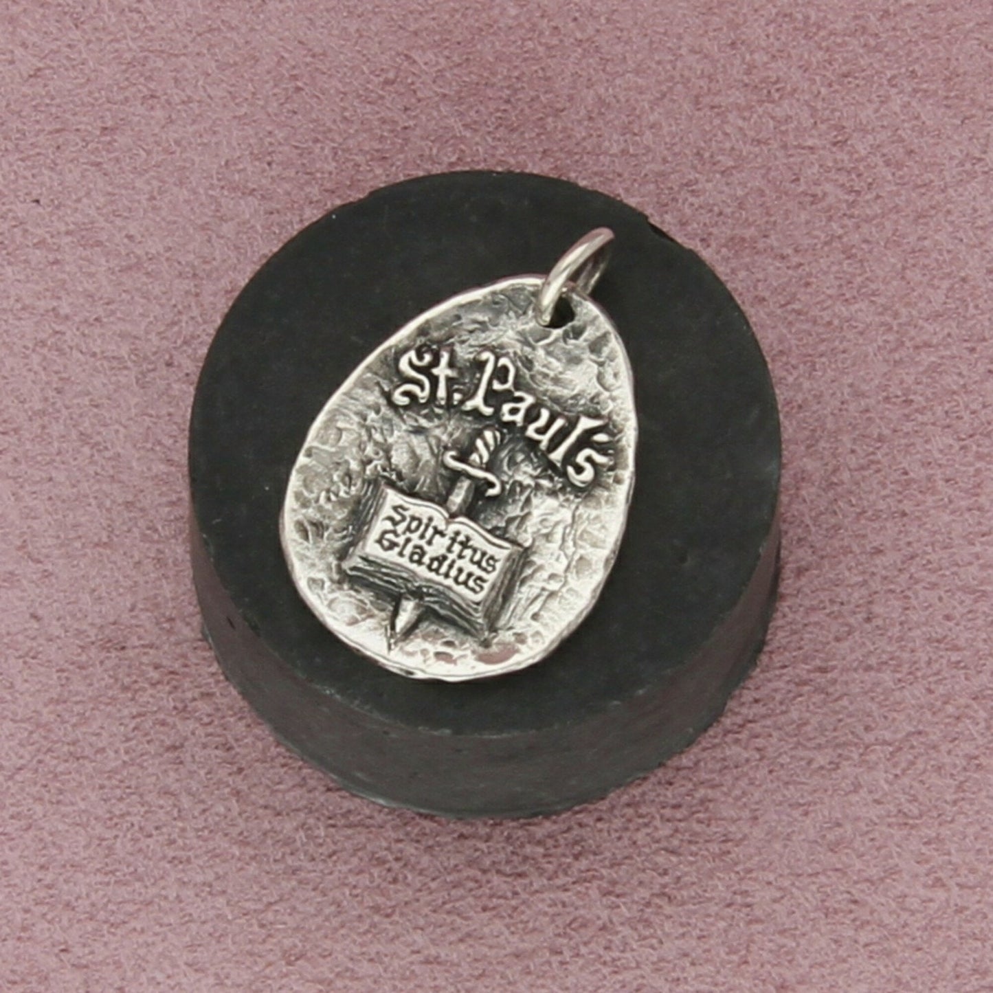 sterling silver vintage saint pauls parish pendant