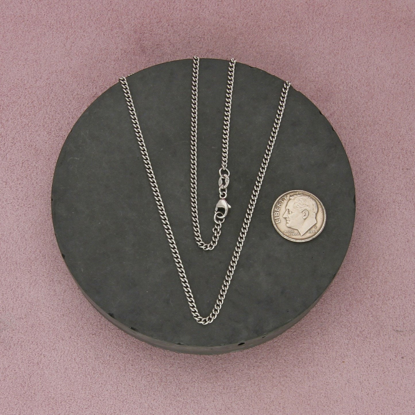 james avery sterling silver light curb chain necklace size 30in