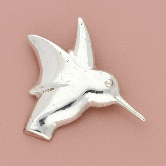 zina sterling silver vintage hummingbird brooch