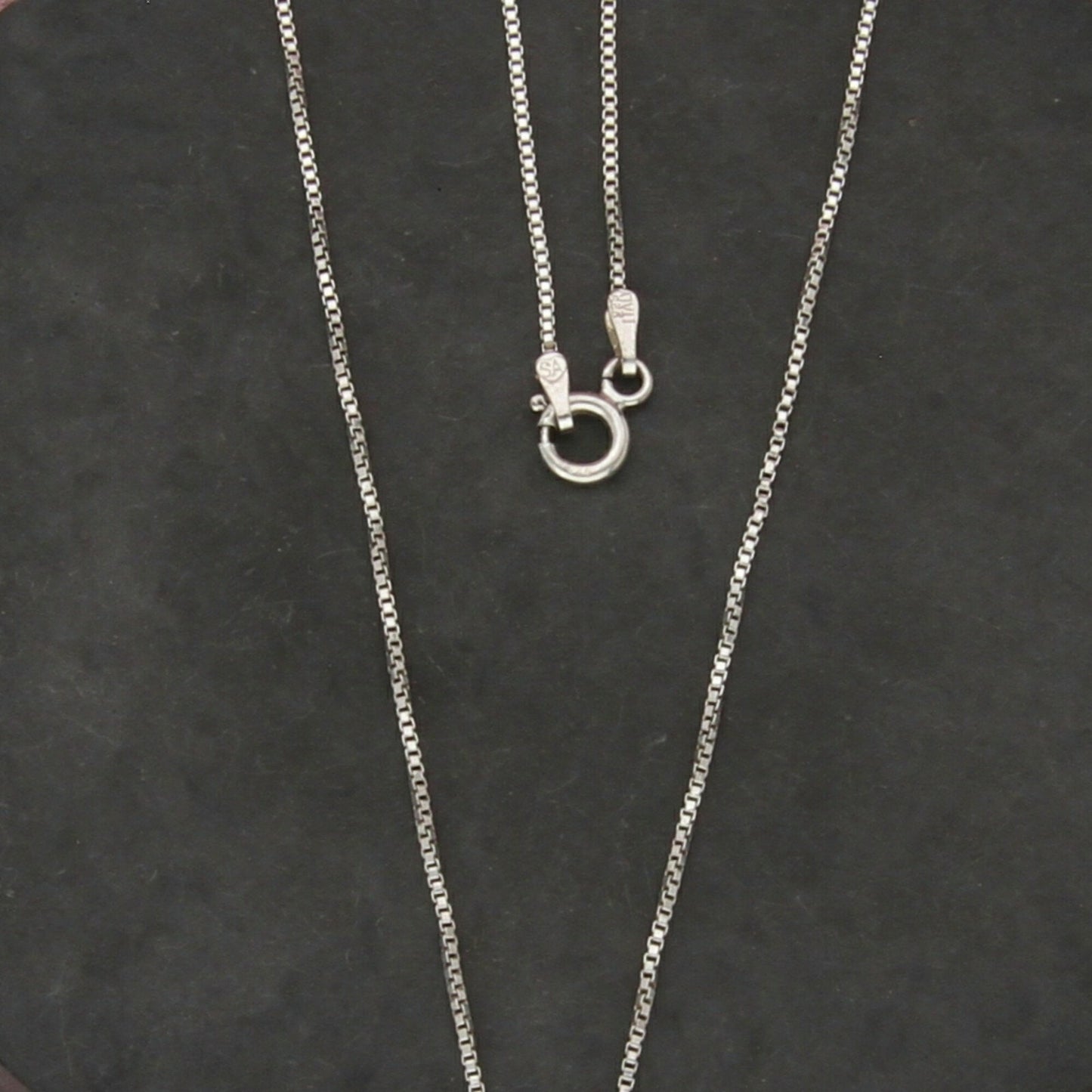 sterling silver italy 1mm box chain necklace size 20.75in