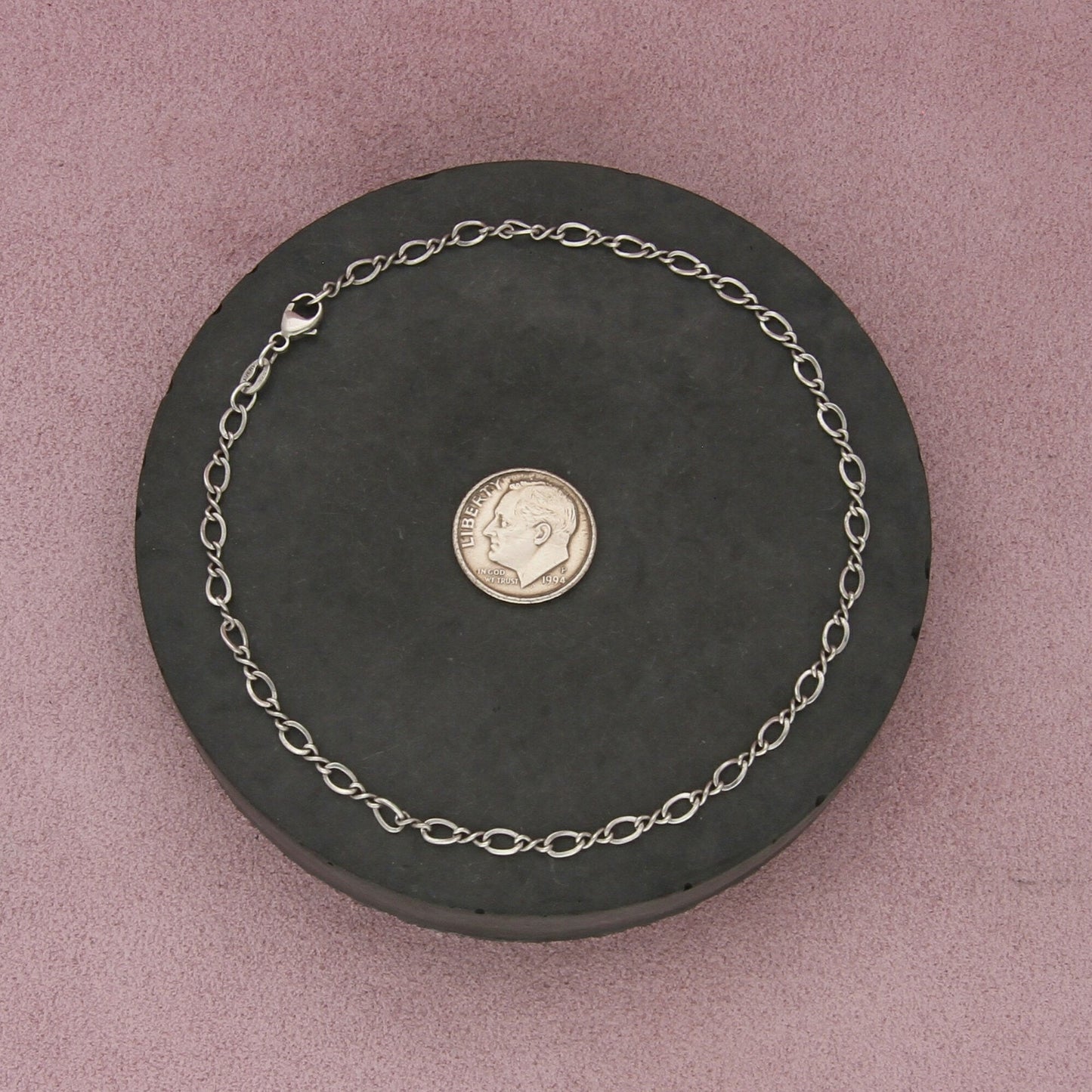 james avery sterling silver medium twist anklet size 10in